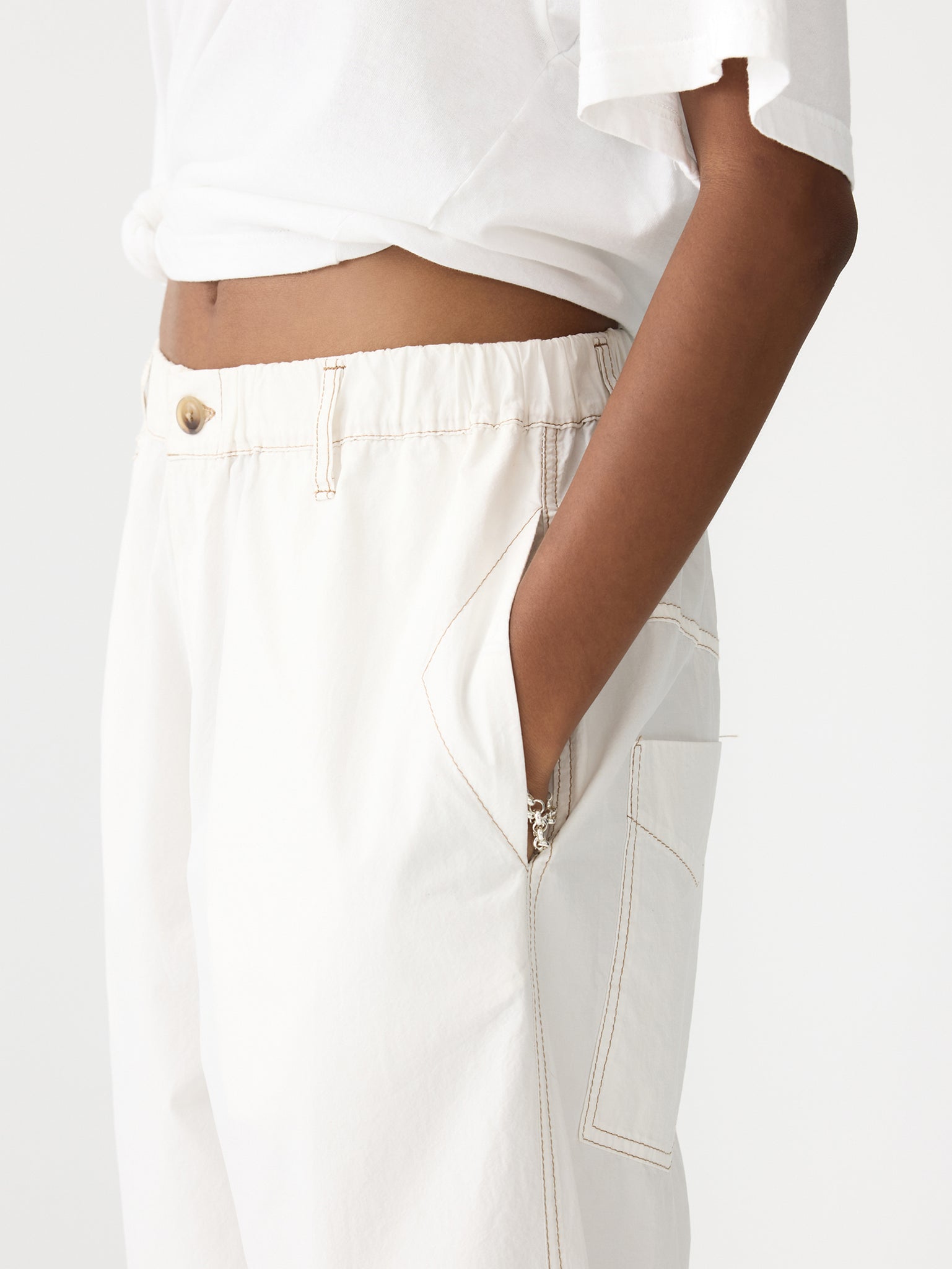 crushed cotton summer pant