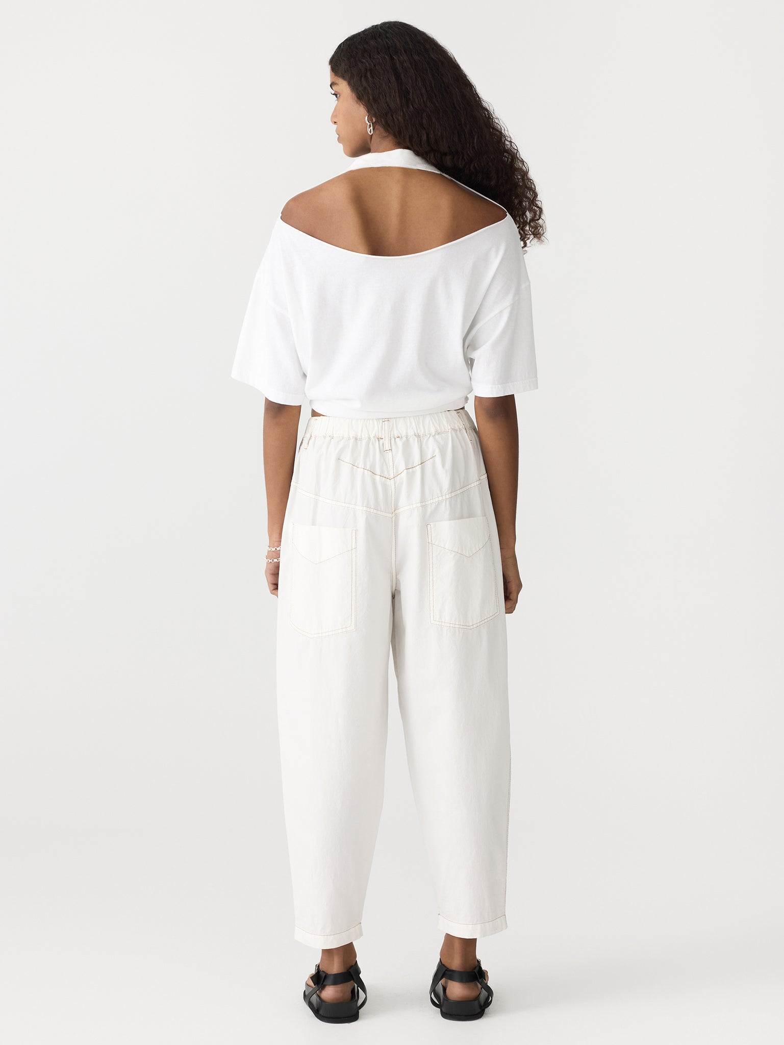 crushed cotton summer pant