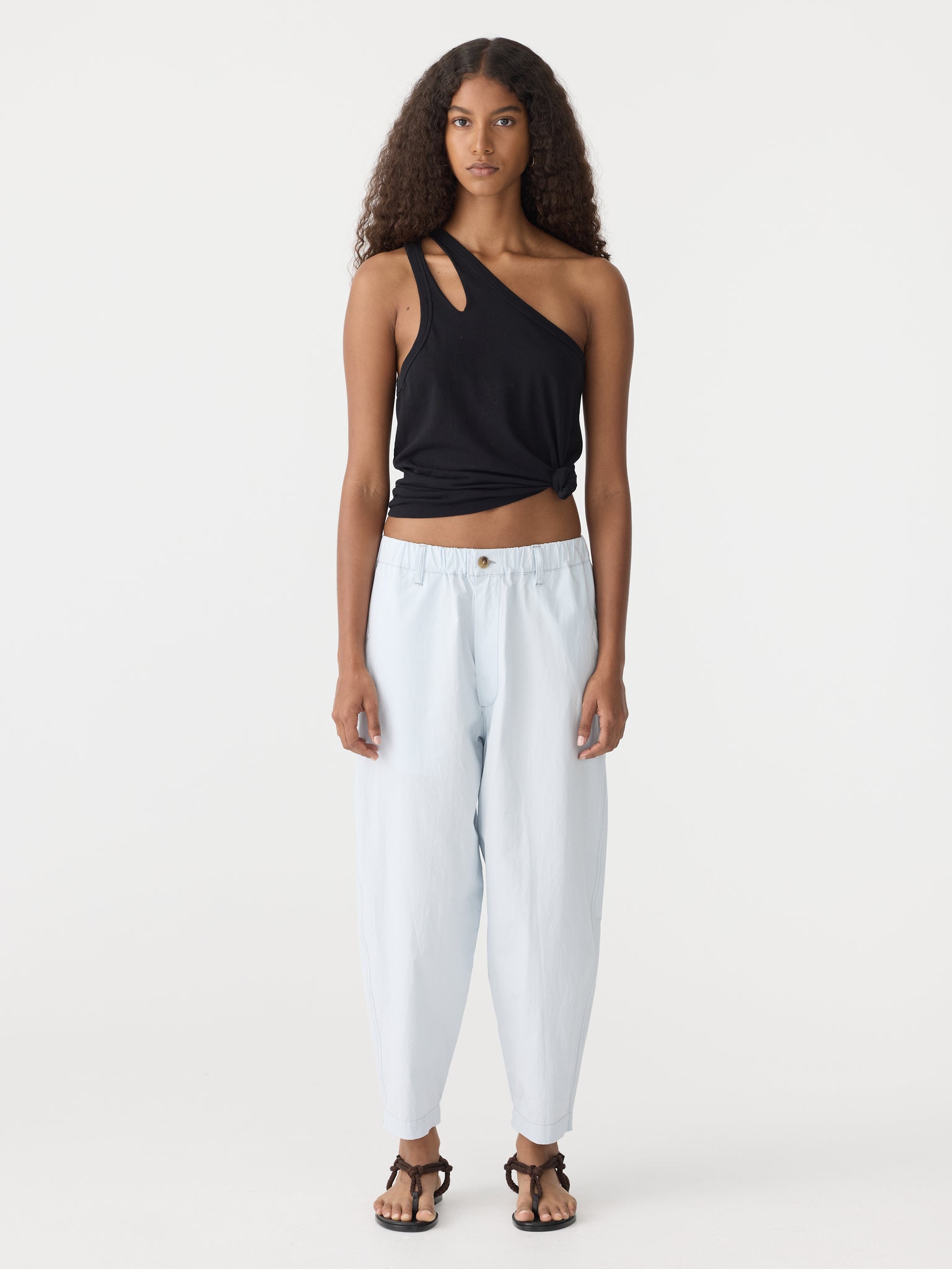 crushed cotton summer pant