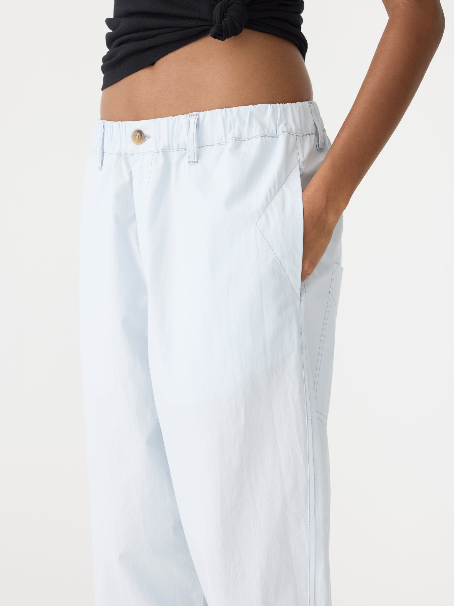 crushed cotton summer pant