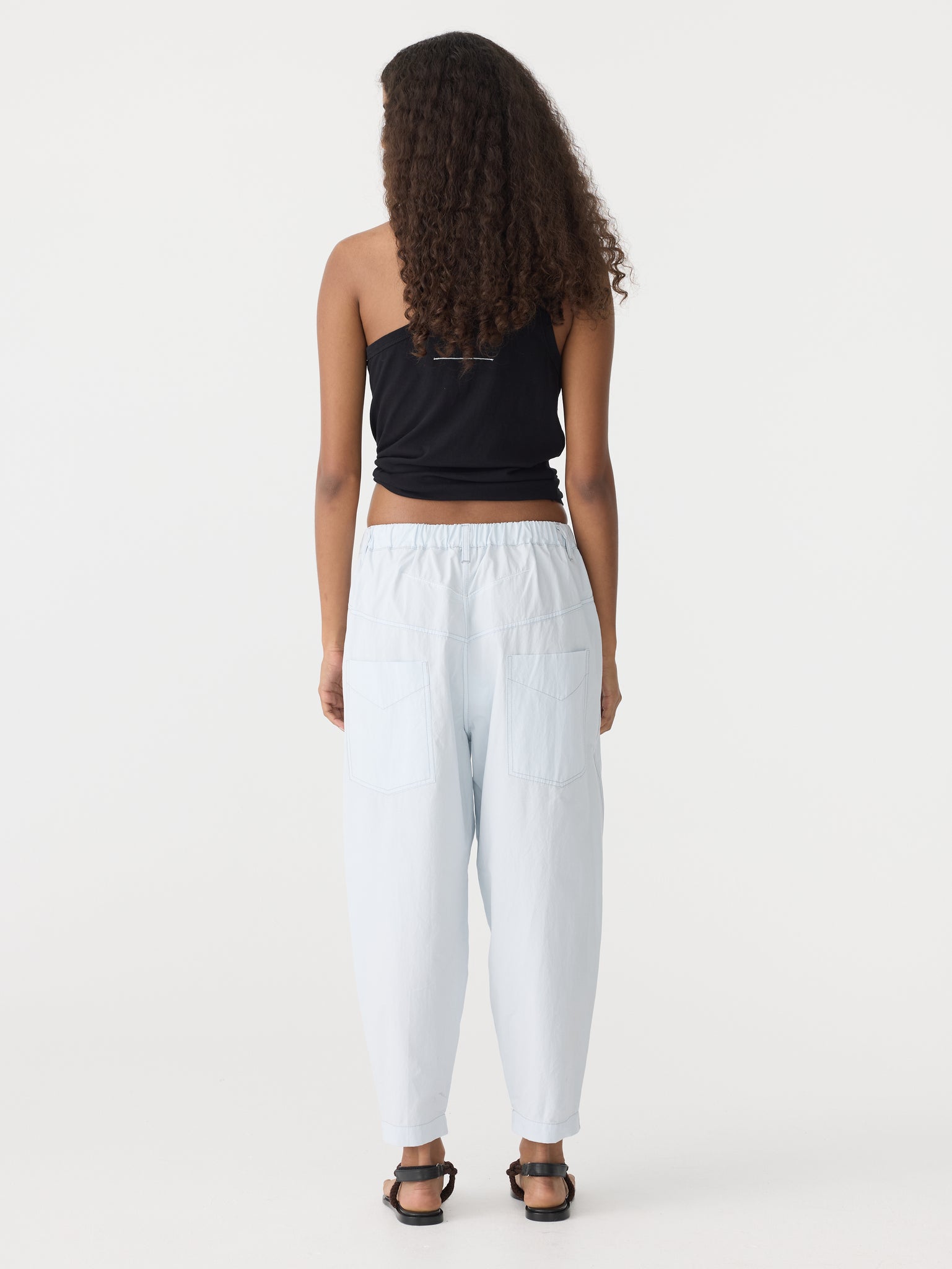 crushed cotton summer pant