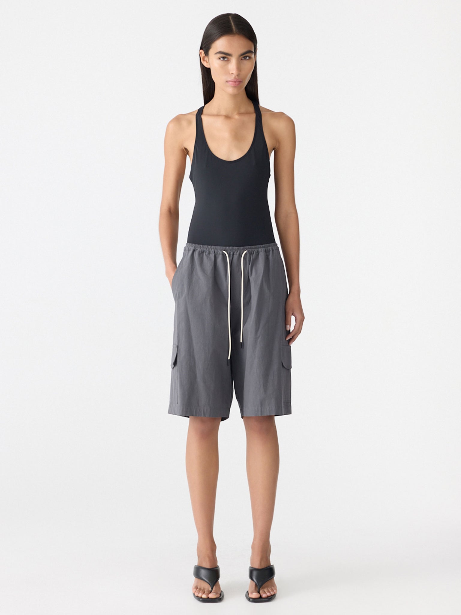 Crushed Cotton Cargo Short