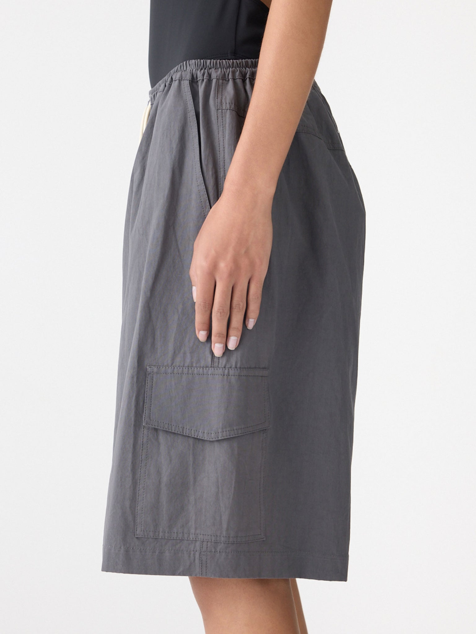 Crushed Cotton Cargo Short