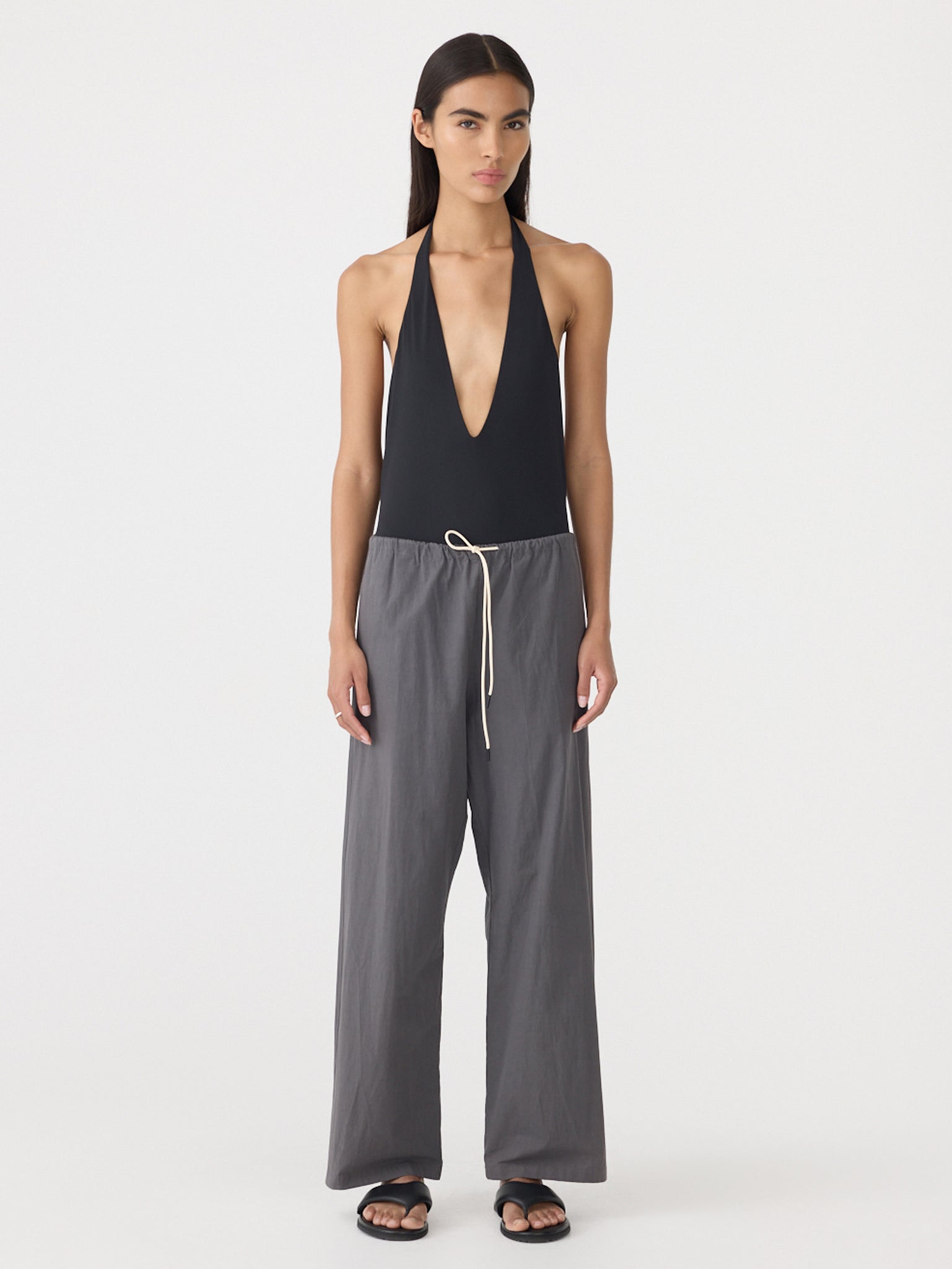 Crushed Cotton Minimal Pant