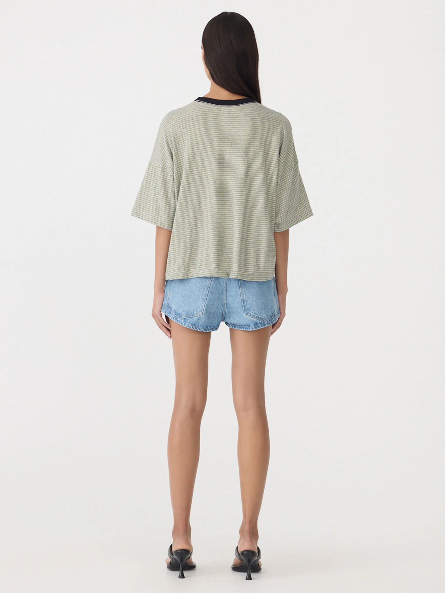 Stripe Boxy Pocket T.Shirt