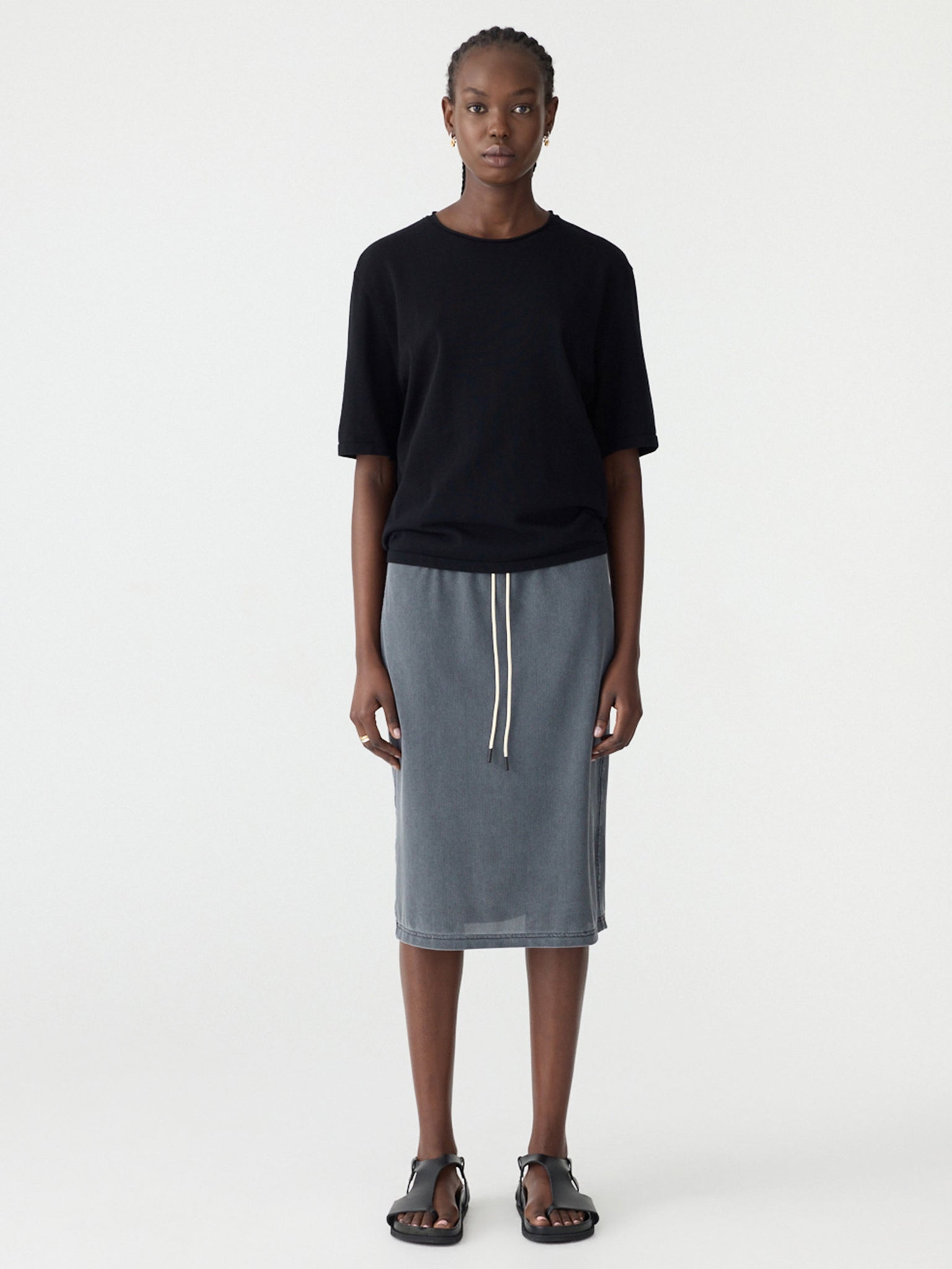 Mercerised Cotton Boxy Knit