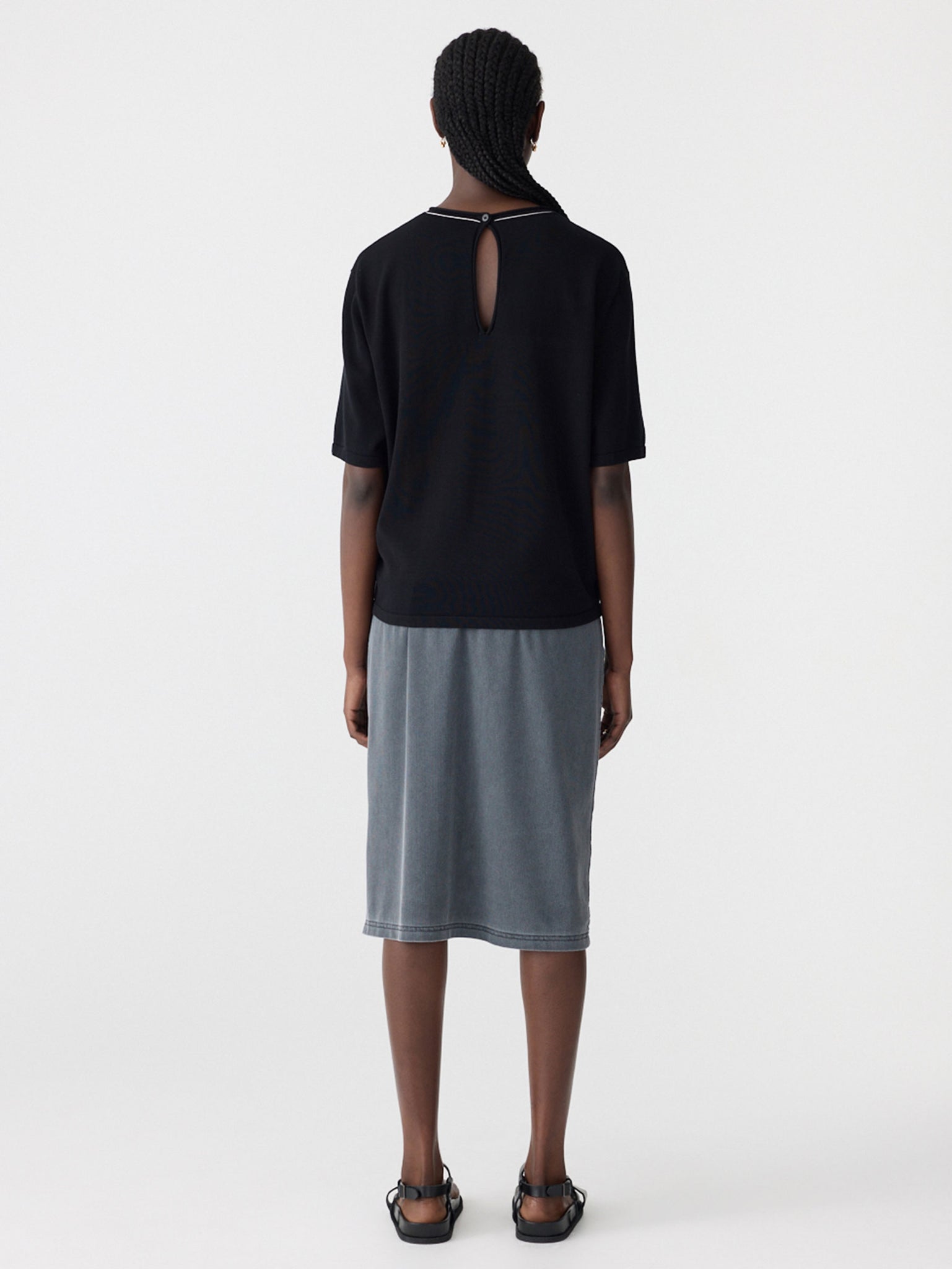 Mercerised Cotton Boxy Knit