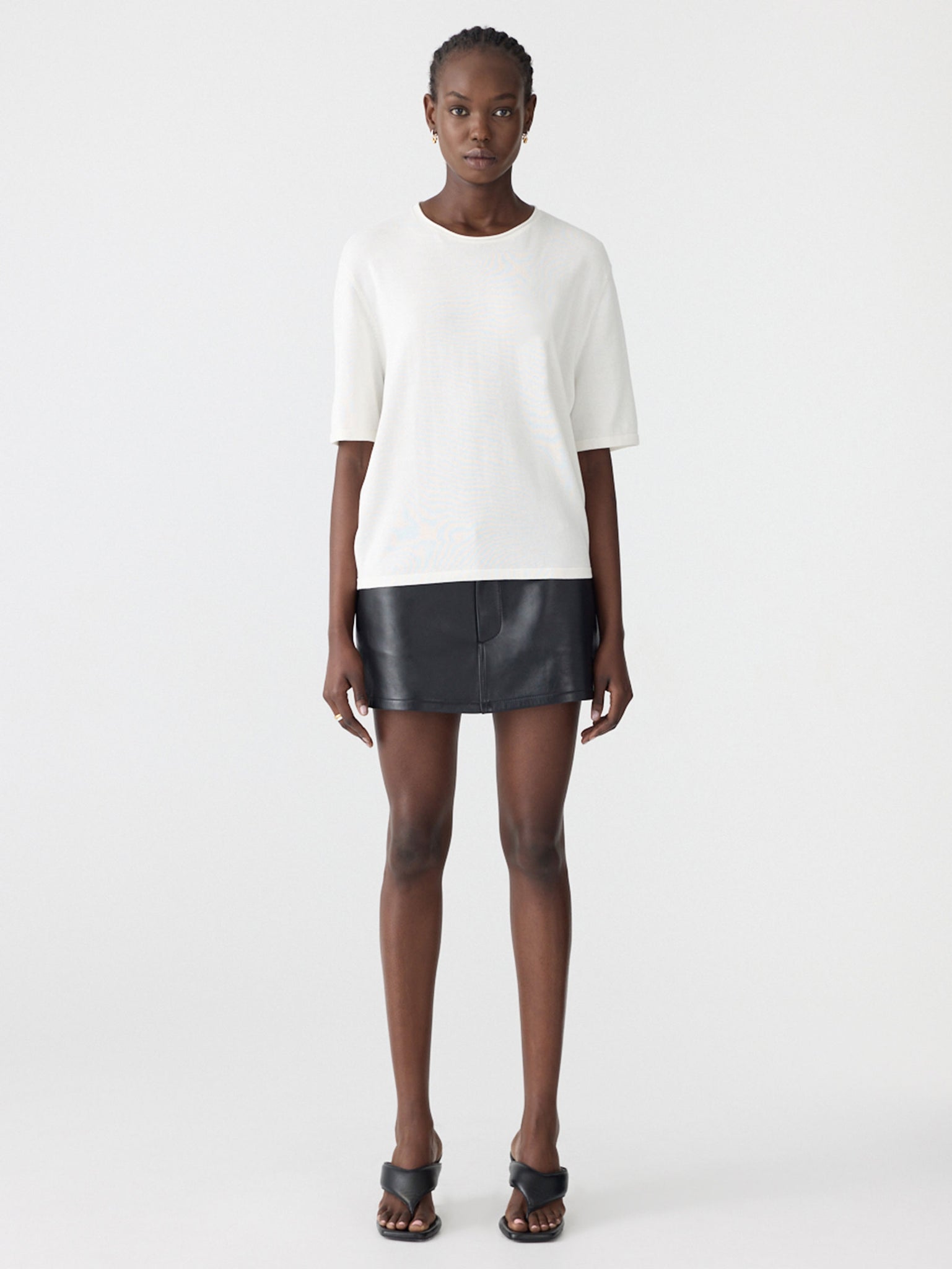 Mercerised Cotton Boxy Knit