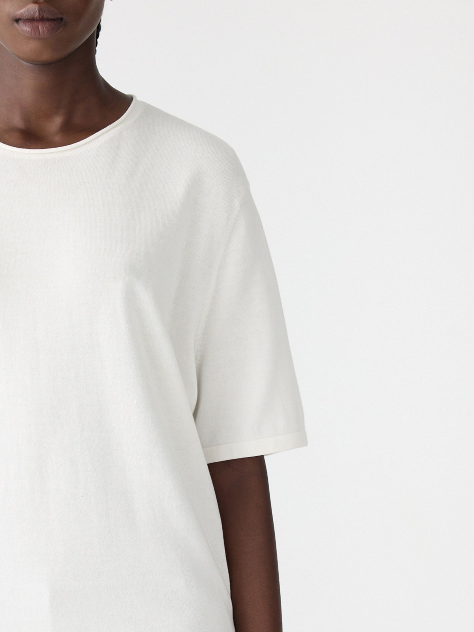 Mercerised Cotton Boxy Knit