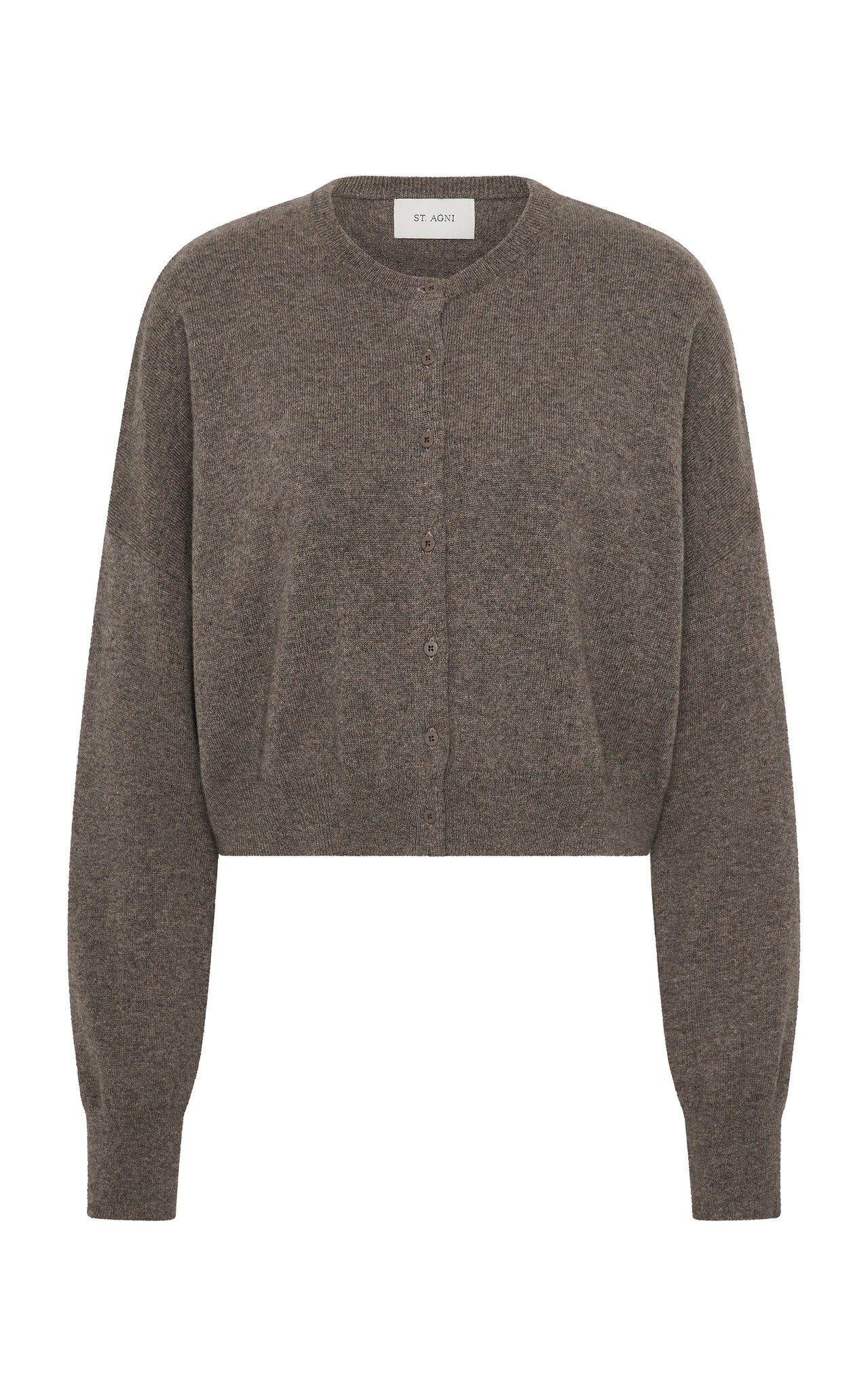 Cashmere Relaxed Cropped Cardigan