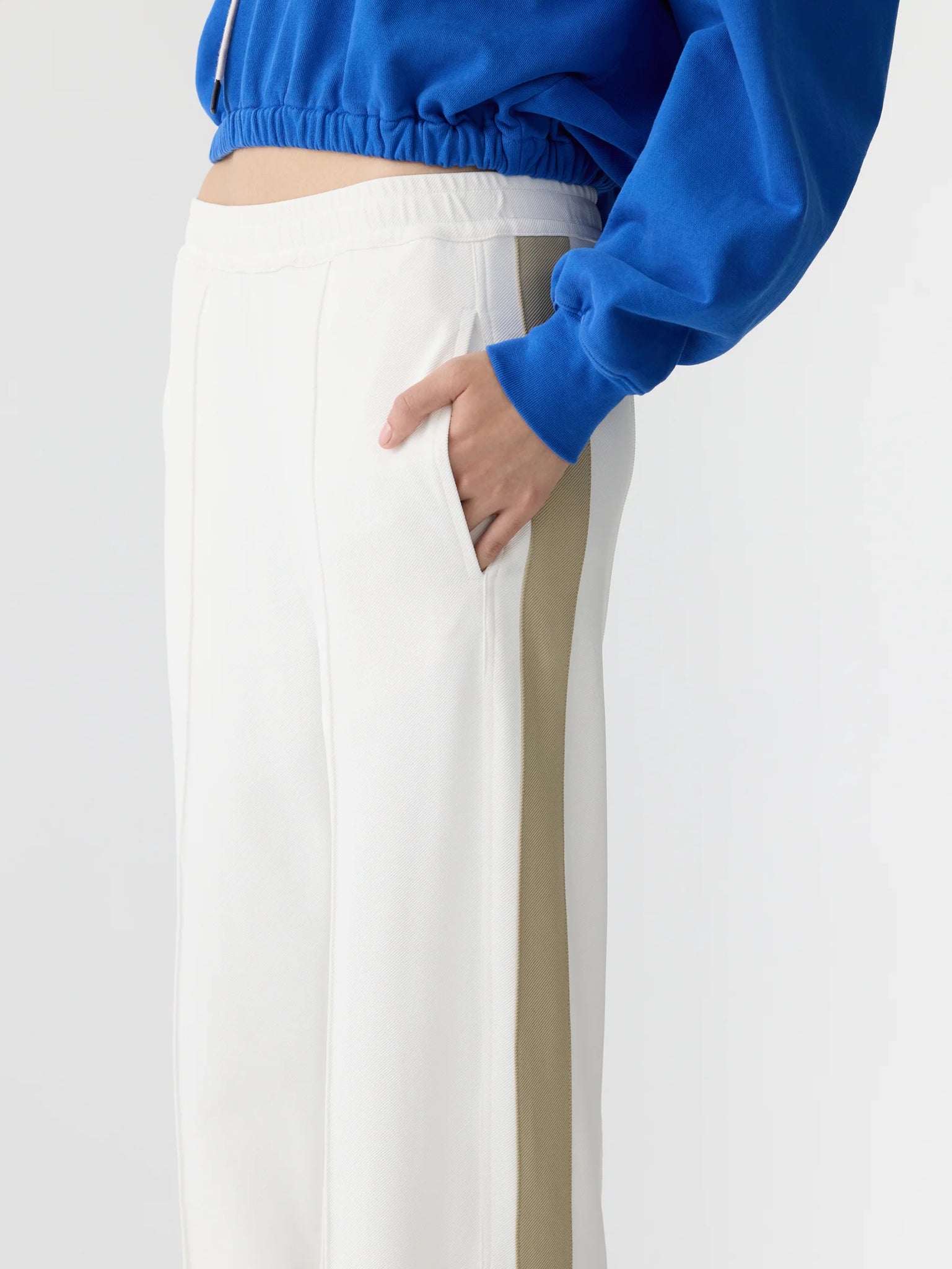 Twill Stripe Detail Pant