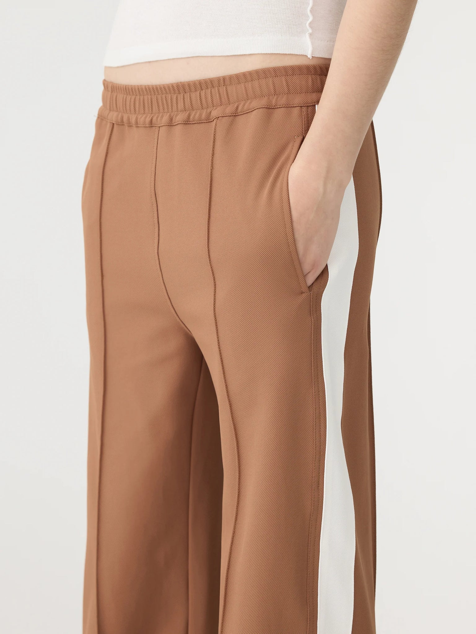 Twill Stripe Detail Pant