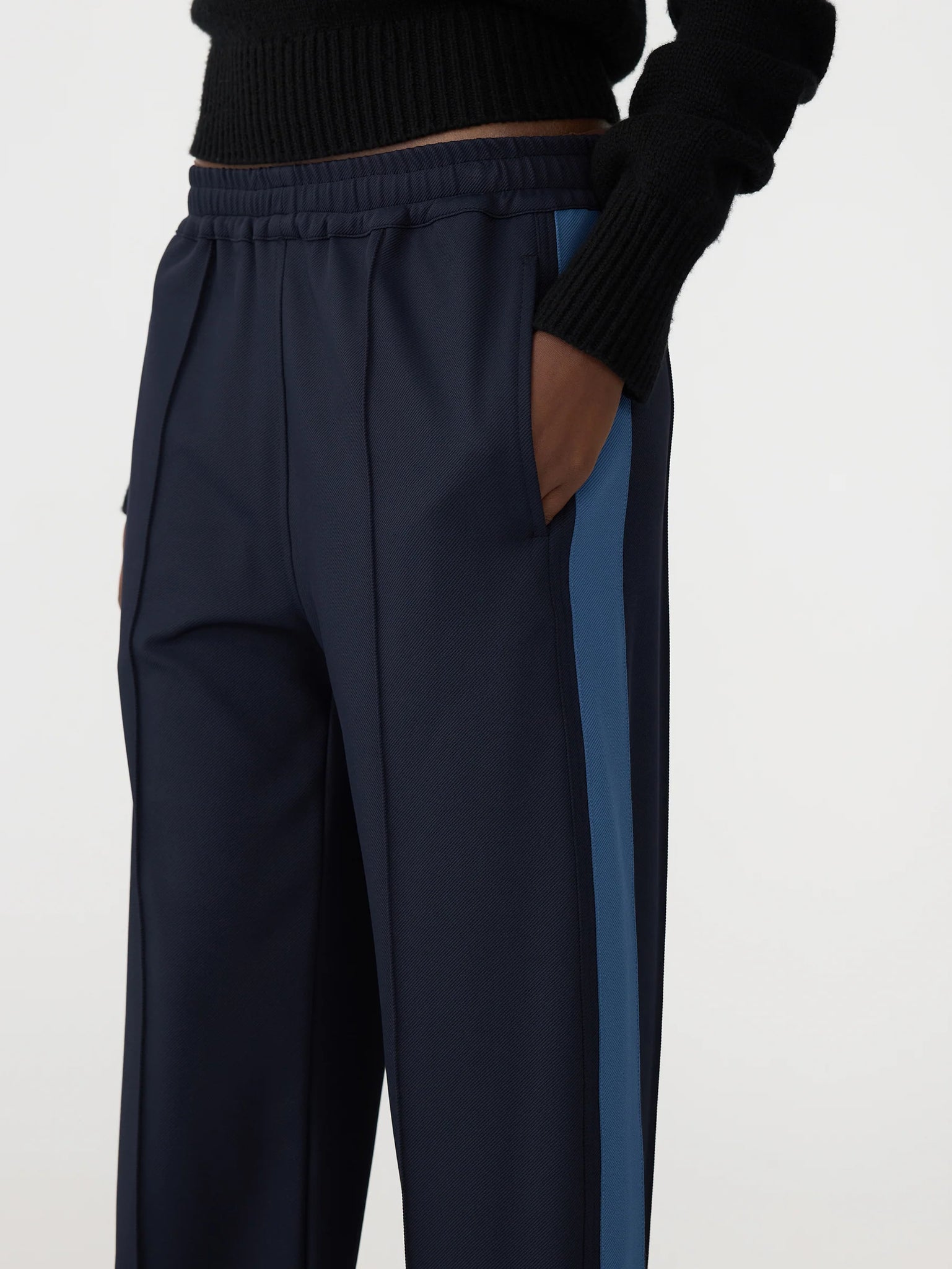 Twill Stripe Detail Pant