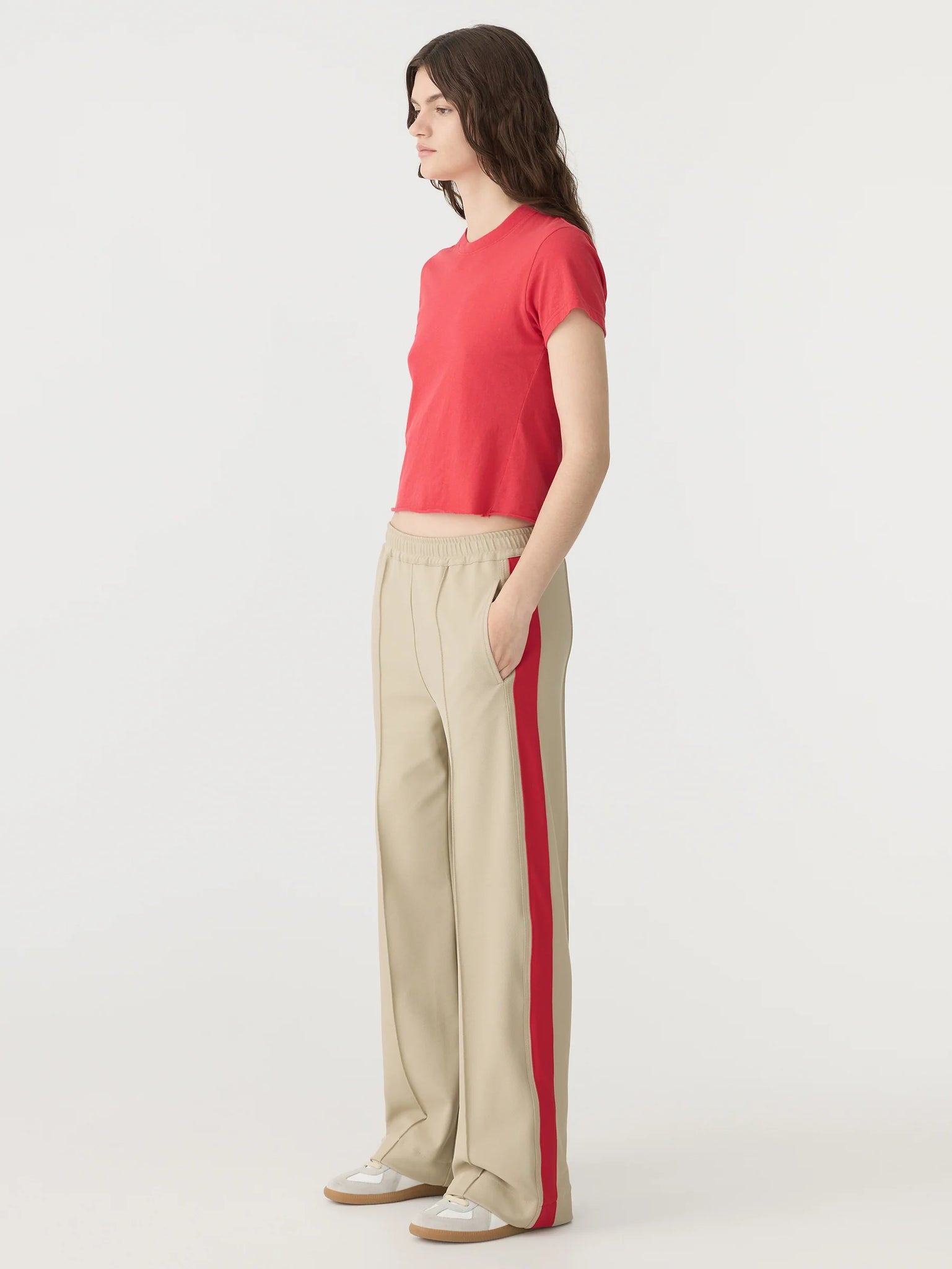 Twill Stripe Detail Pant