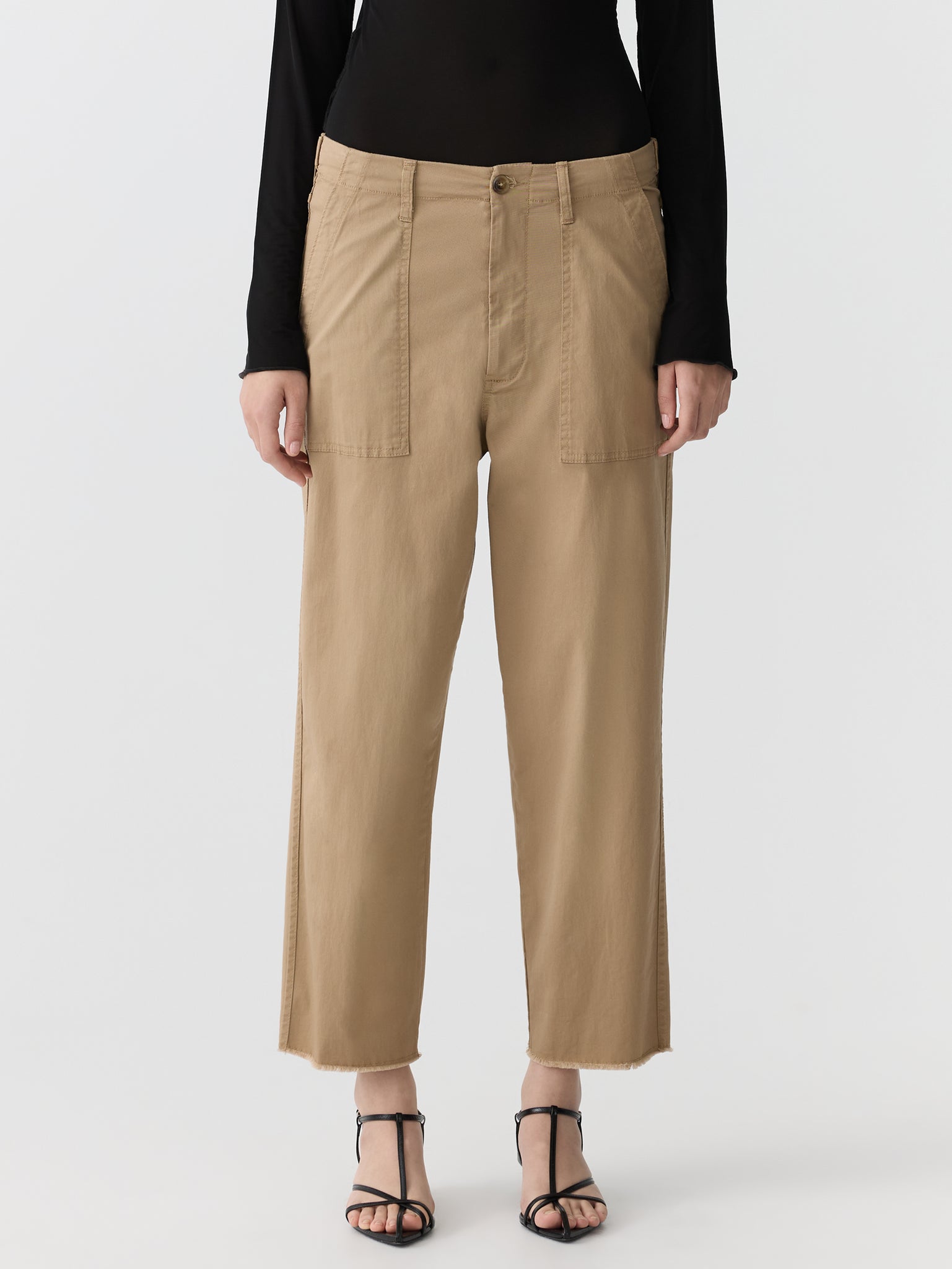 stretch cotton relaxed pant