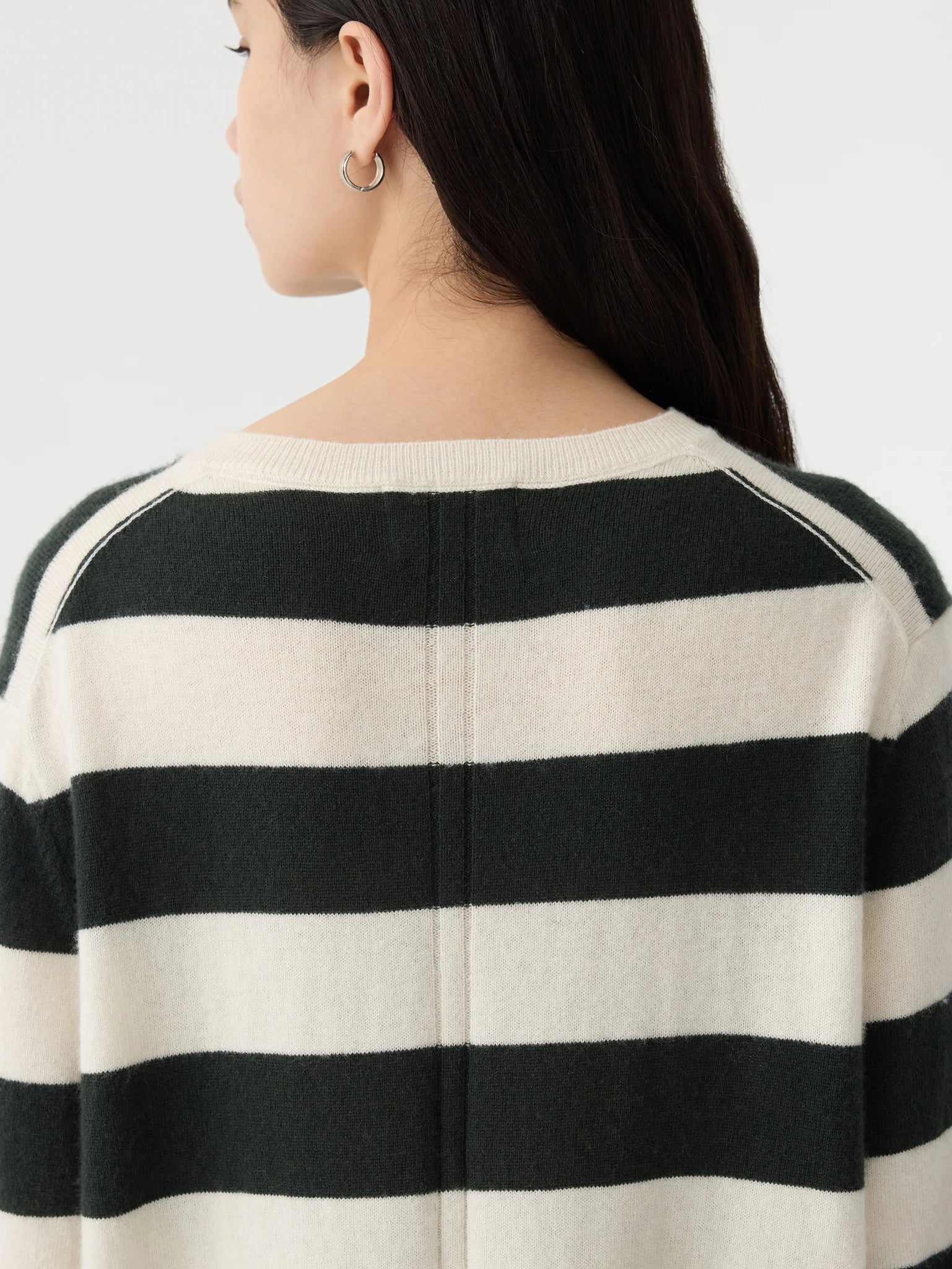 stripe merino cashmere t.shirt