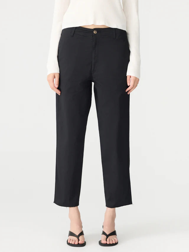 double dyed raw hem pant
