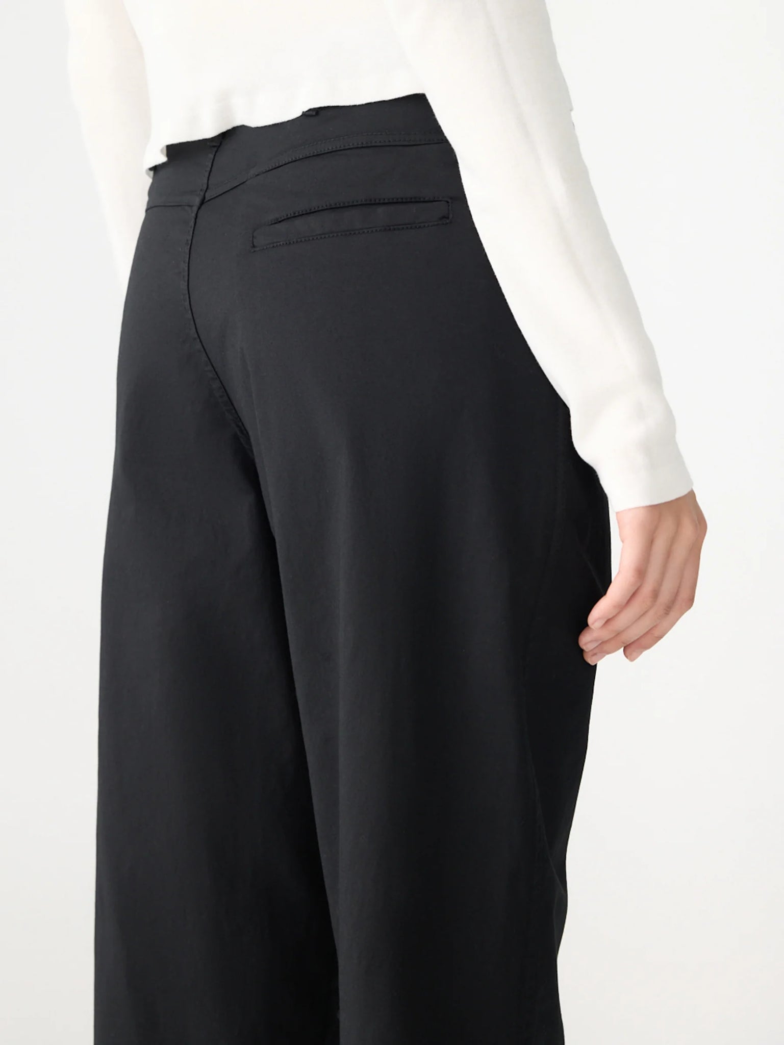 double dyed raw hem pant