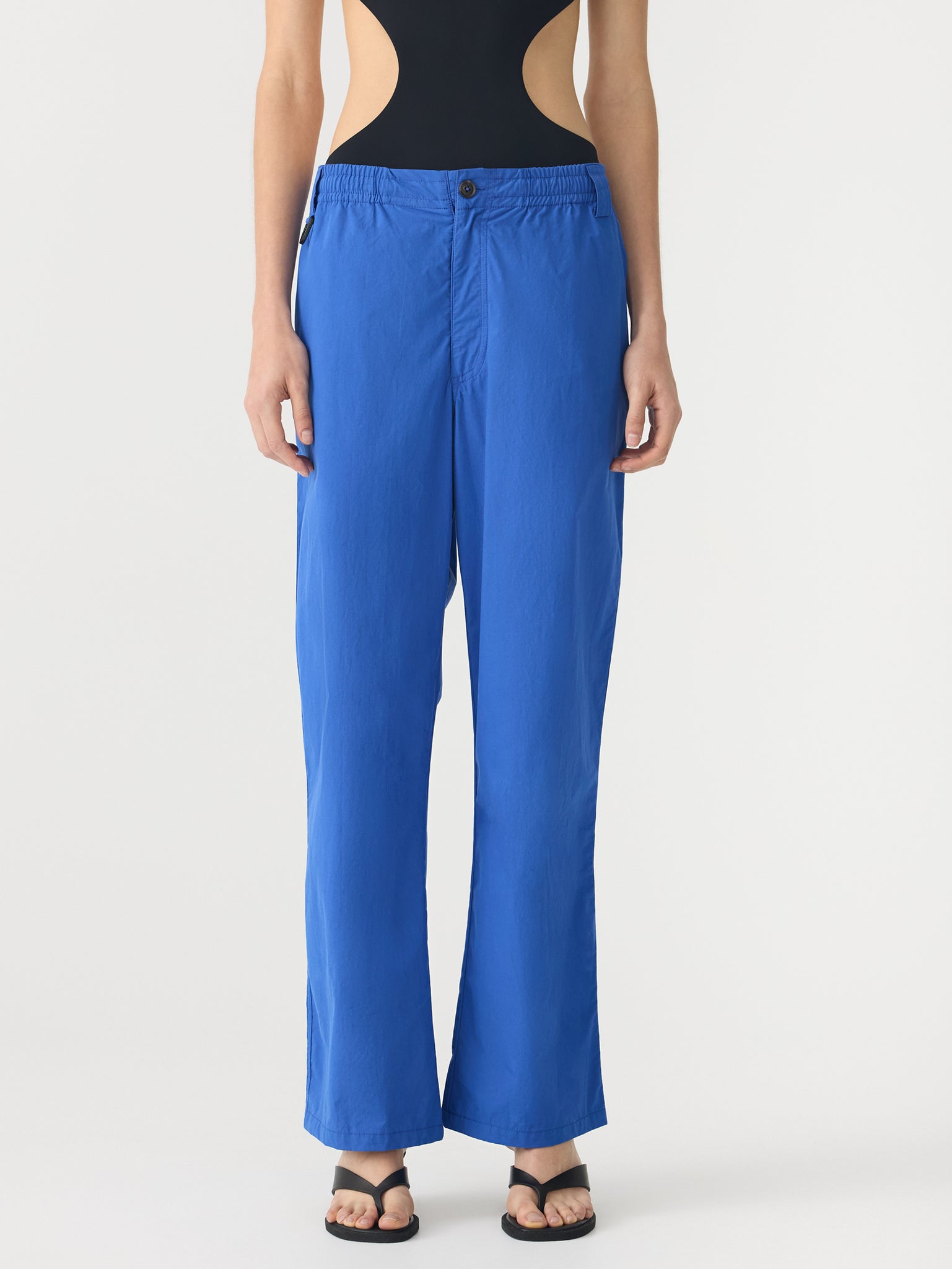 crushed cotton utility pant