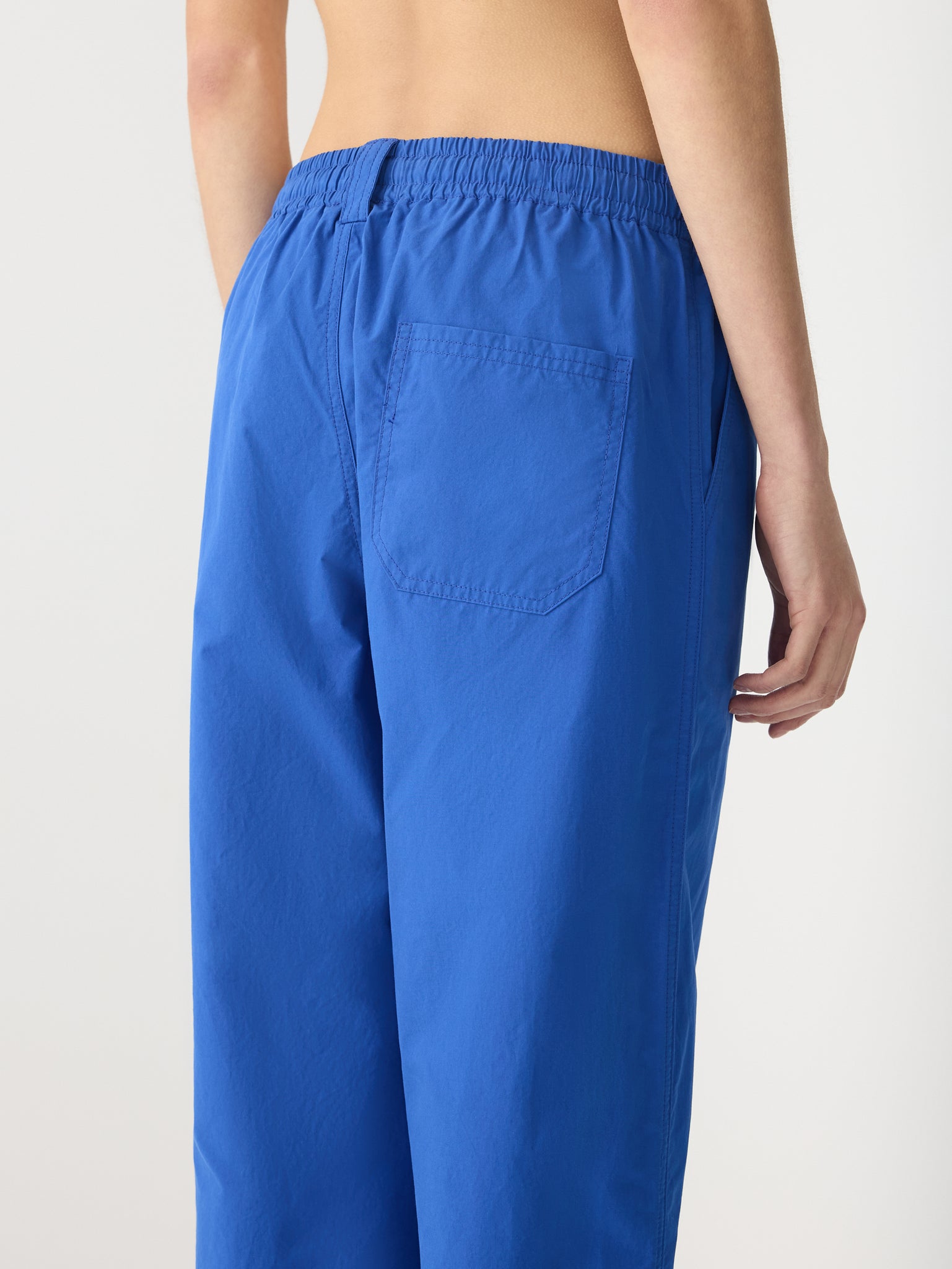 crushed cotton utility pant