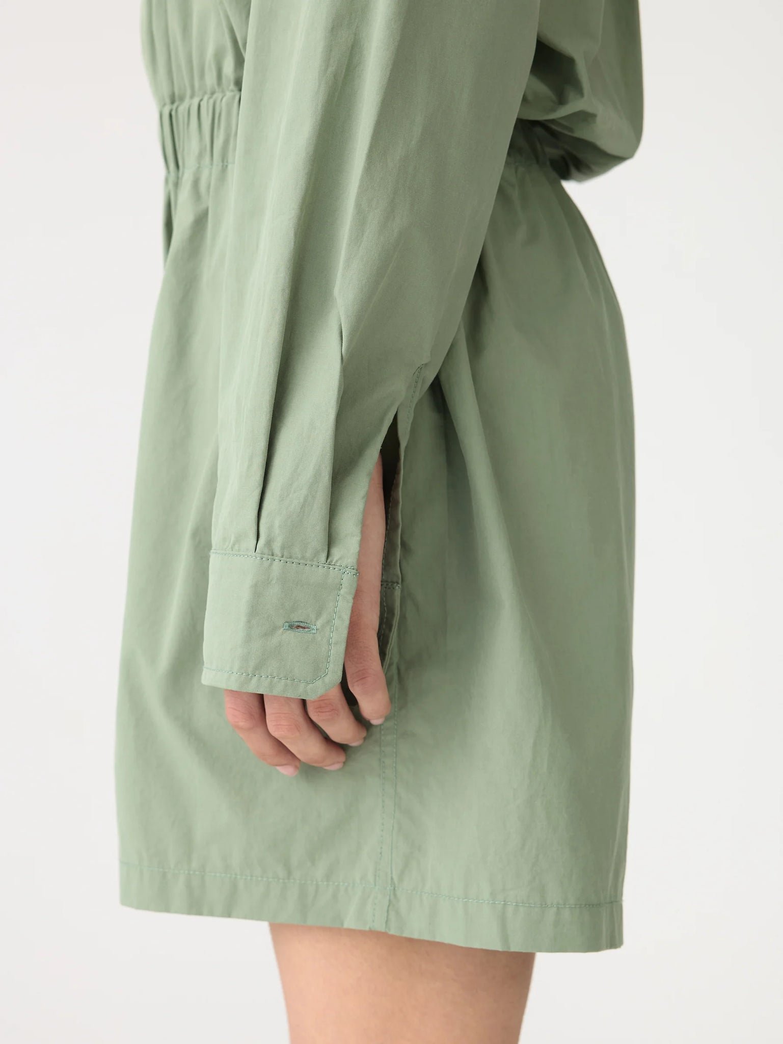 crushed cotton mini jumpsuit