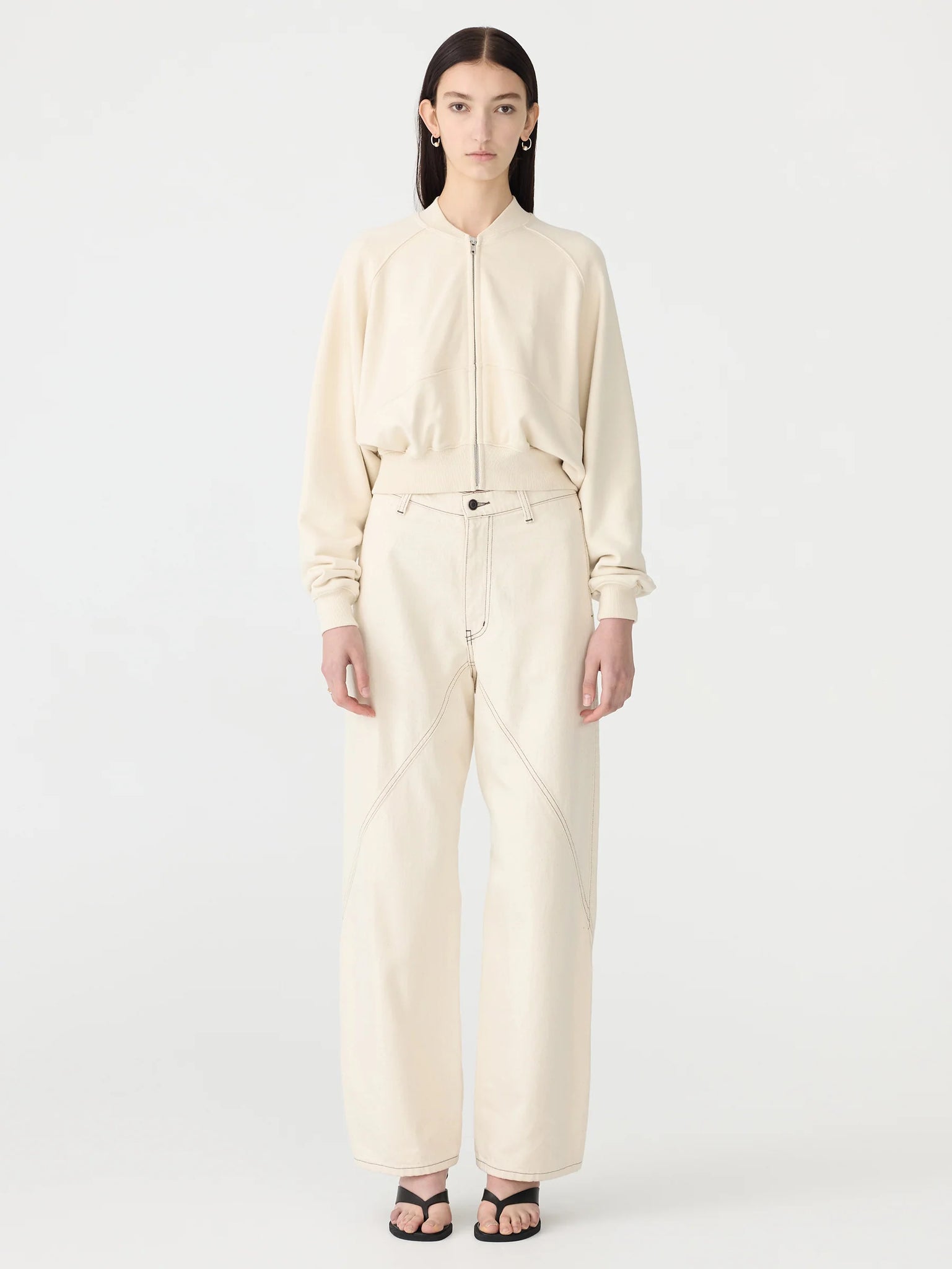 fleece zip up bomber jacket