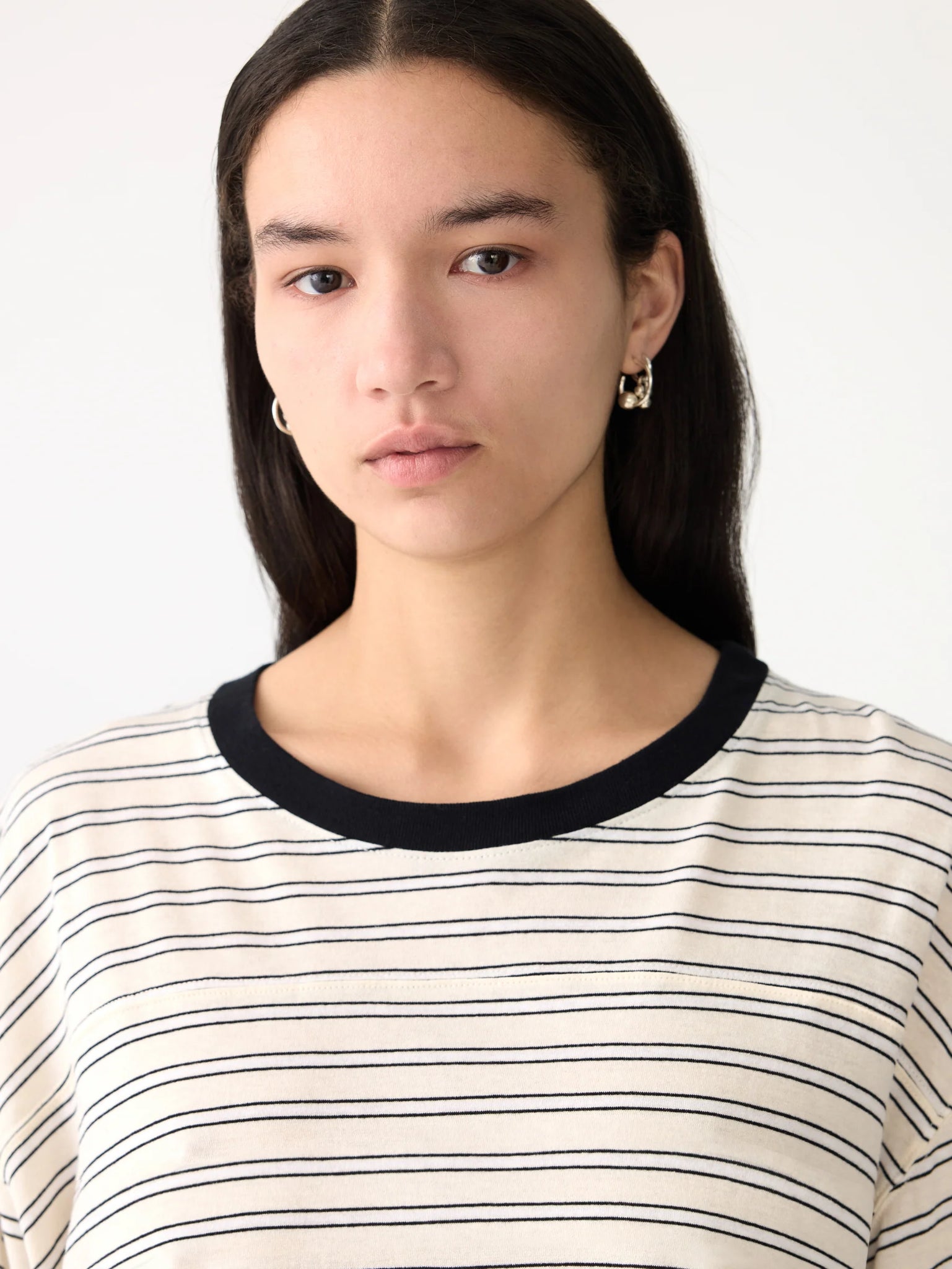 stripe boxy s/s t.shirt