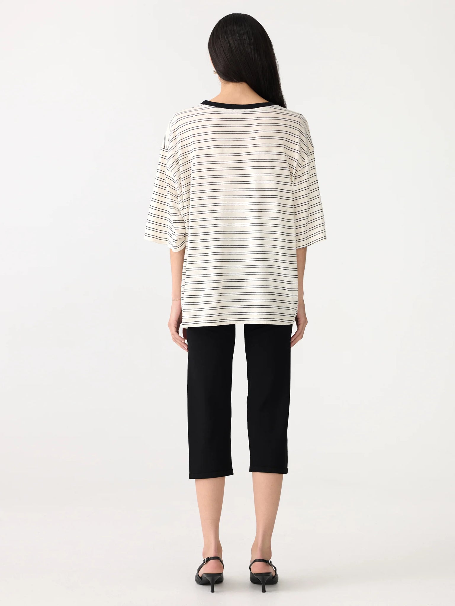 stripe boxy s/s t.shirt