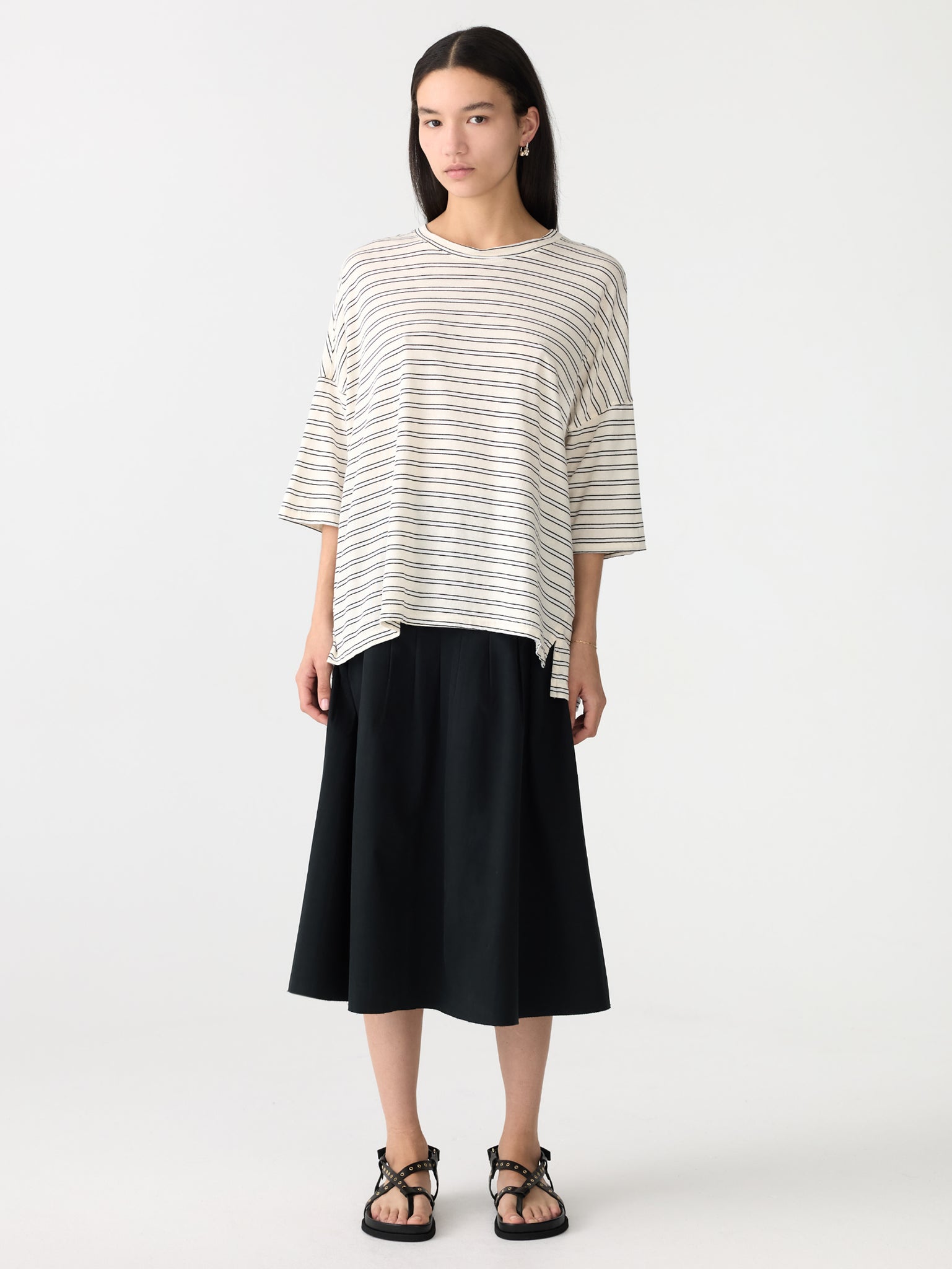 stripe slouch s/s t.shirt