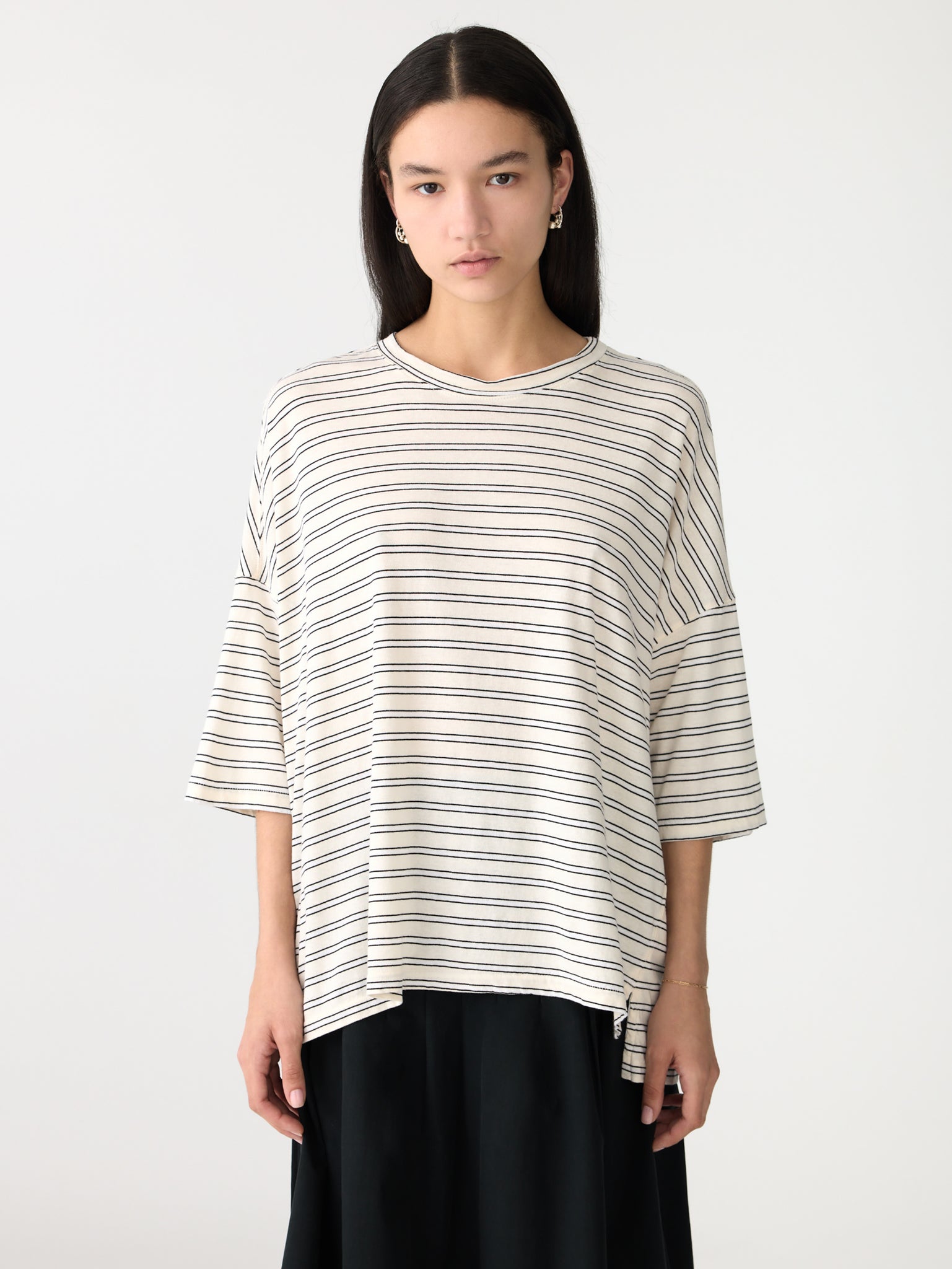 stripe slouch s/s t.shirt