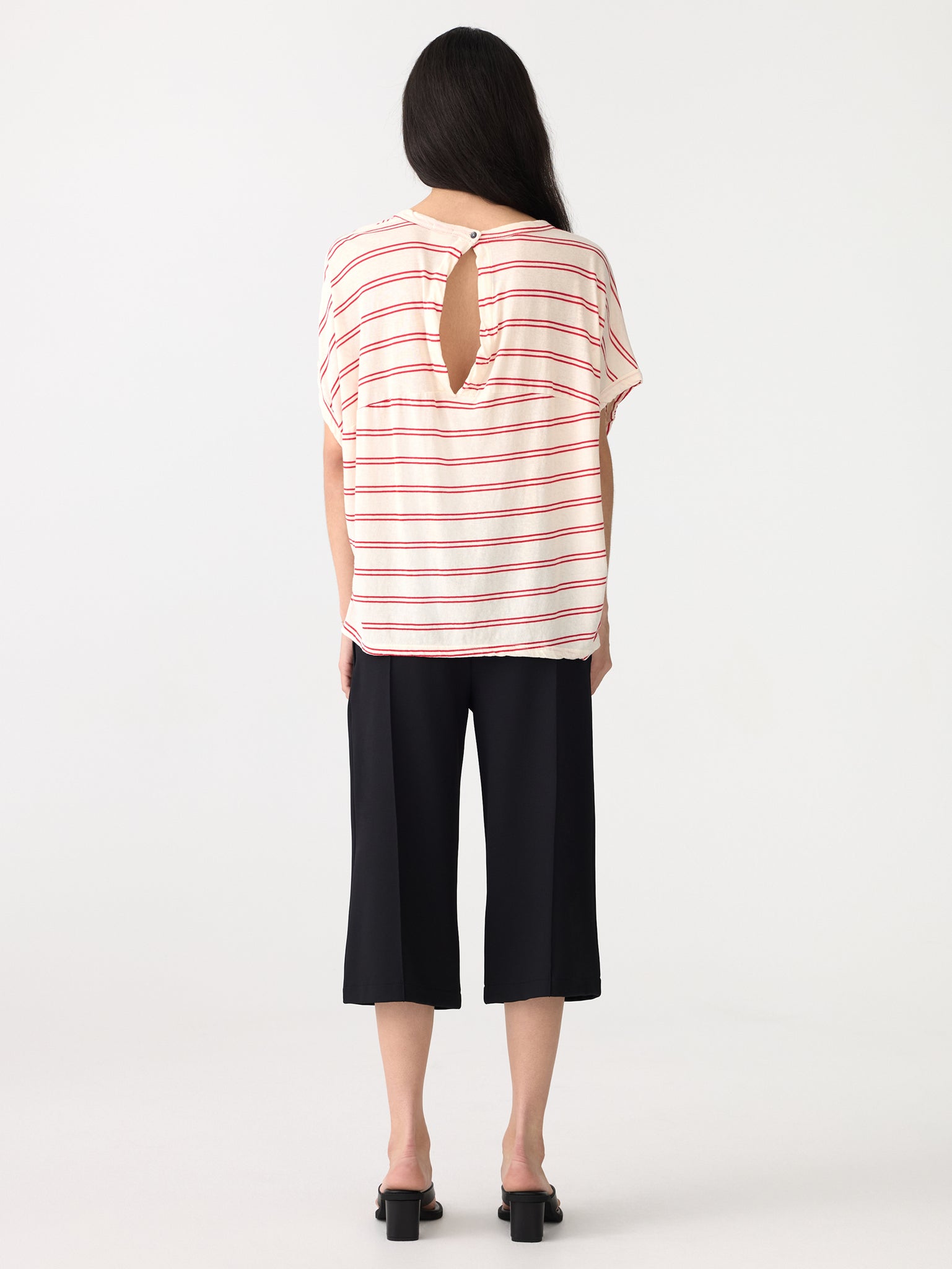 stripe circle t.shirt