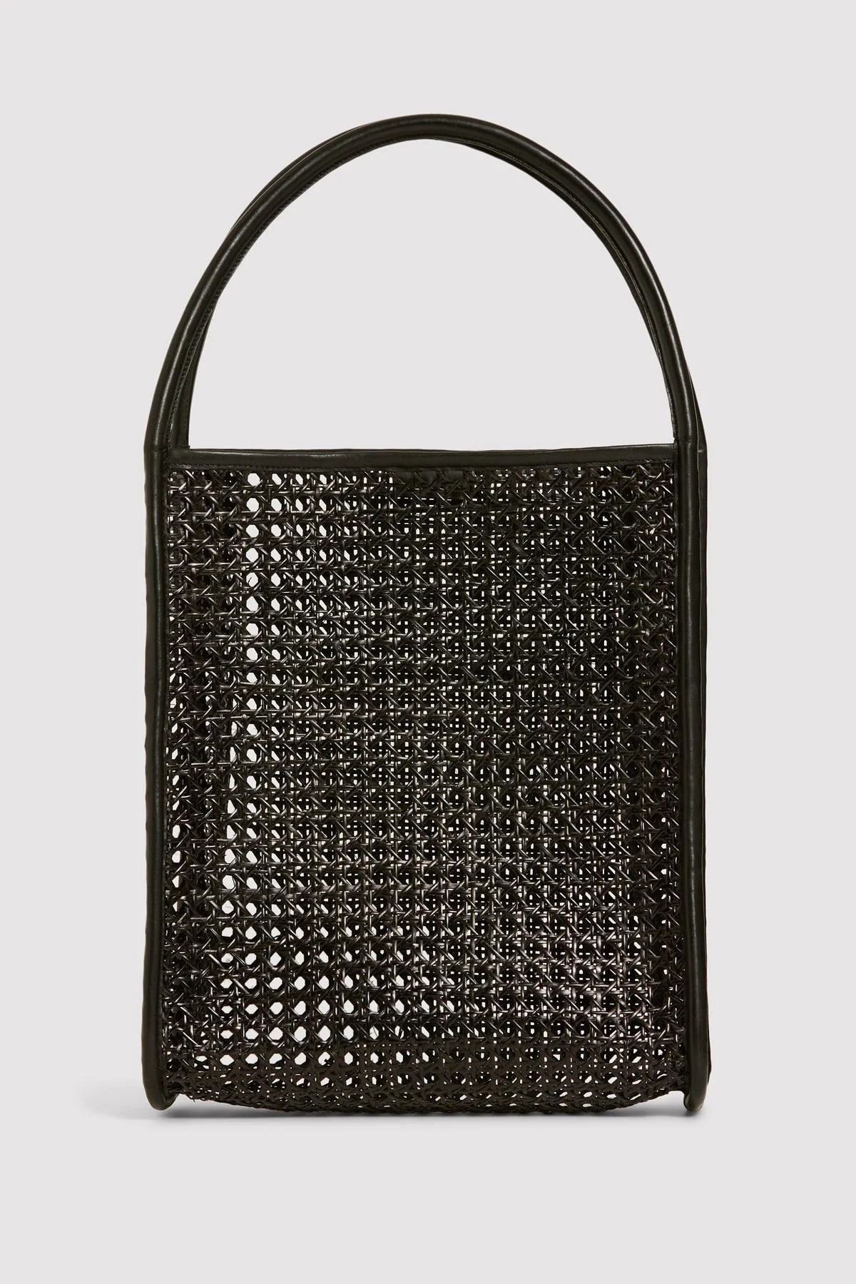 Black rattan handbag hotsell