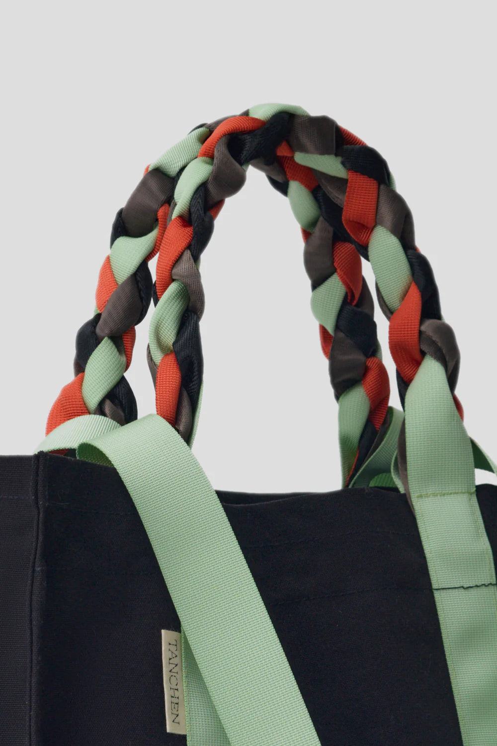 PICNIC BAG/ BLACK + MINT + TANGERINE