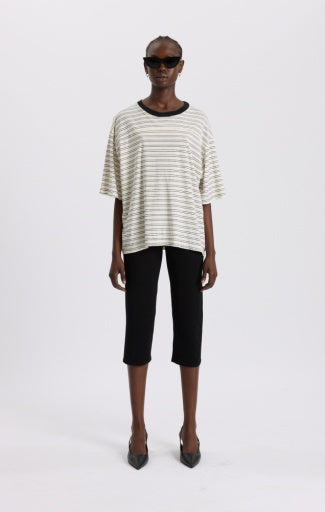 stripe boxy s/s t.shirt