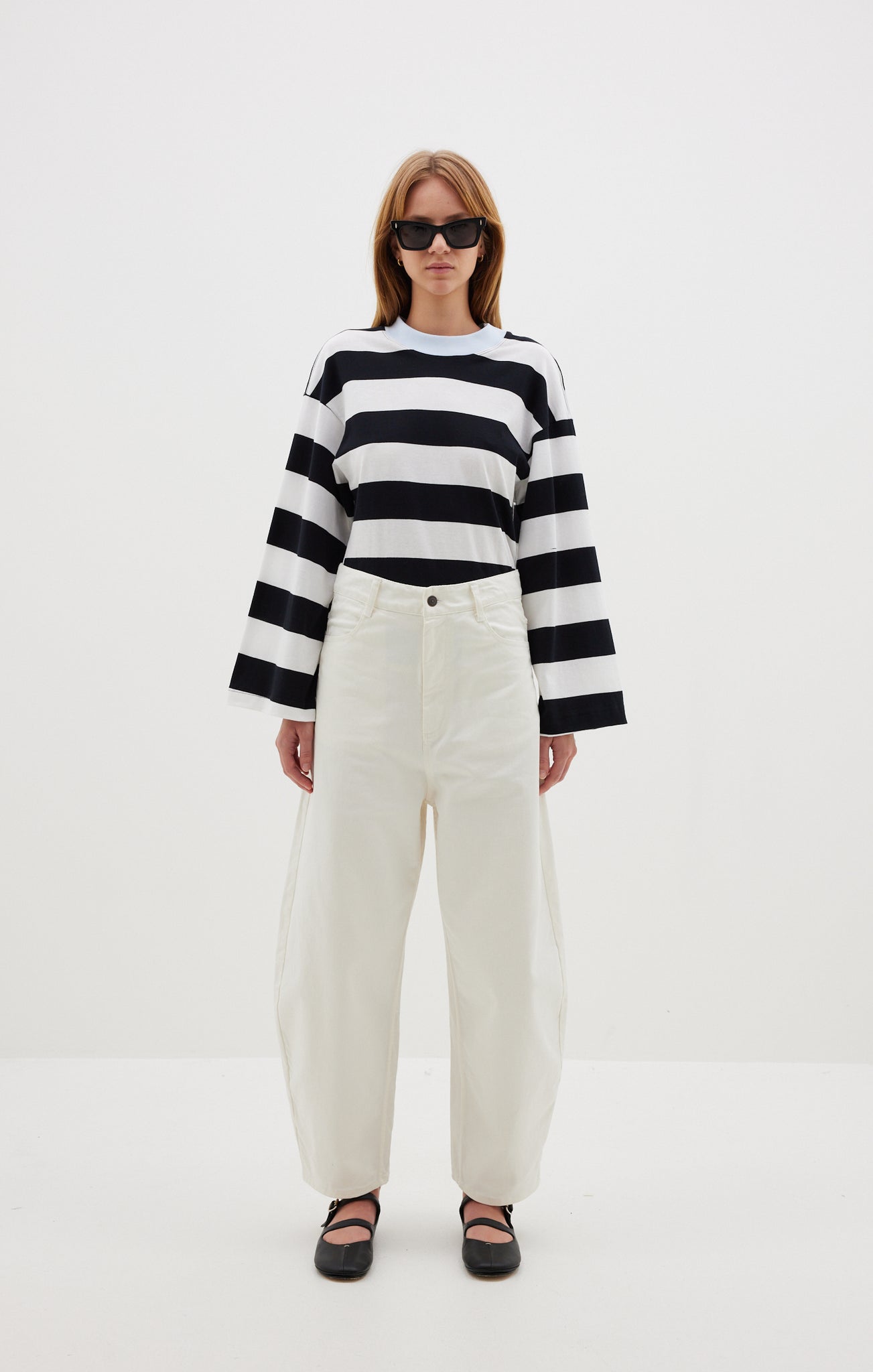 stripe waisted l/s t.shirt