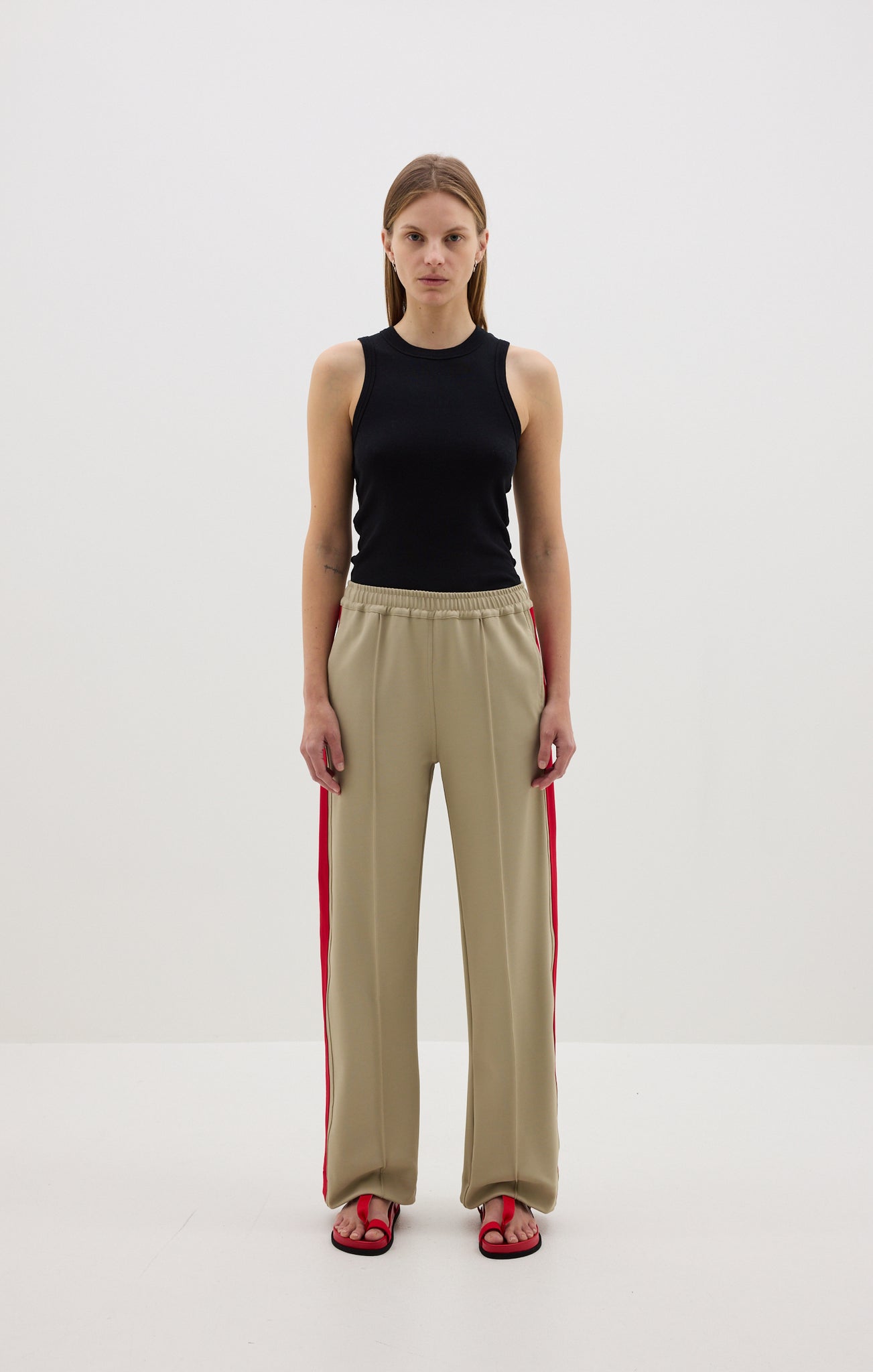 Twill Stripe Detail Pant