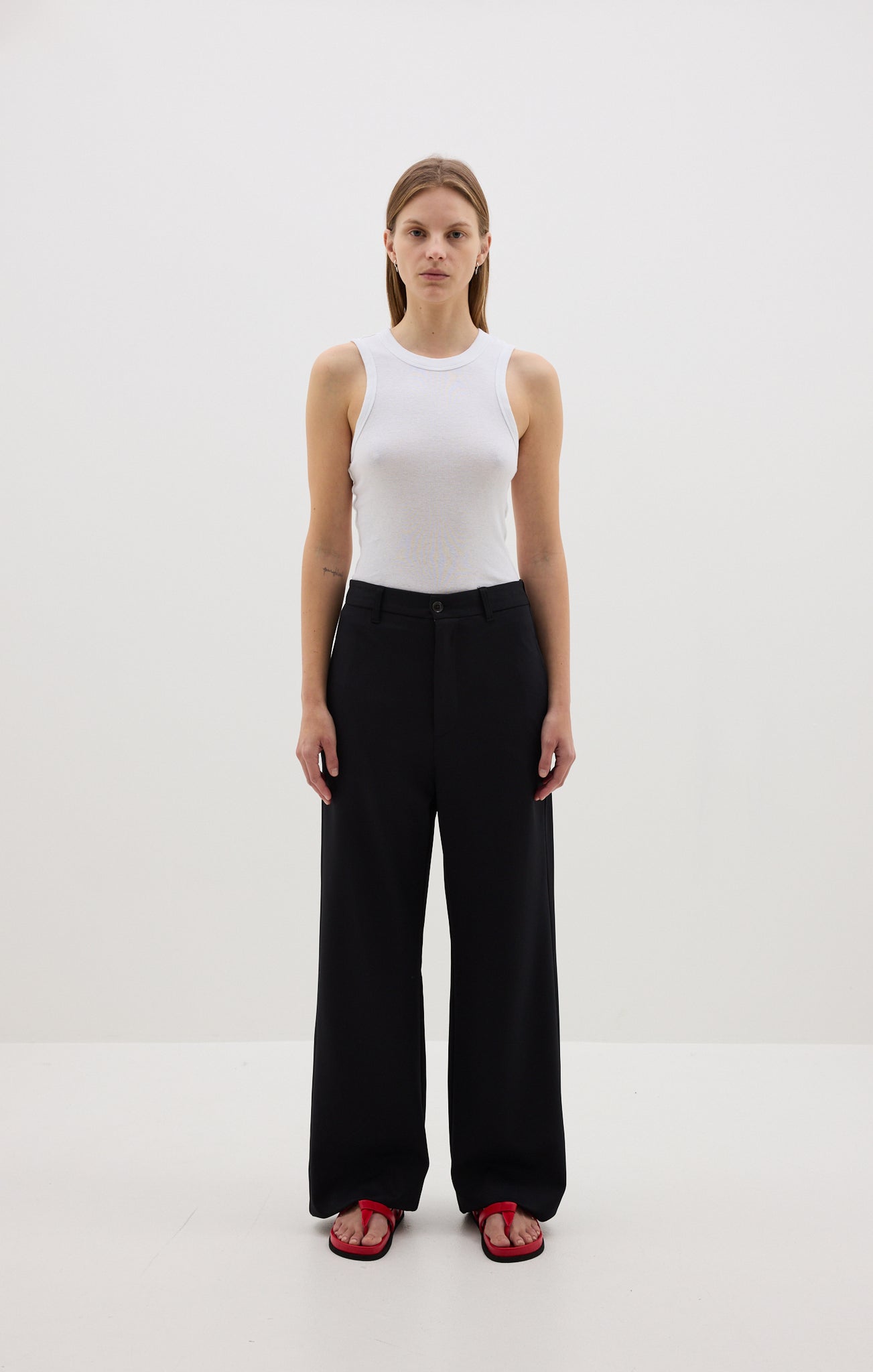 stretch twill tailored pant