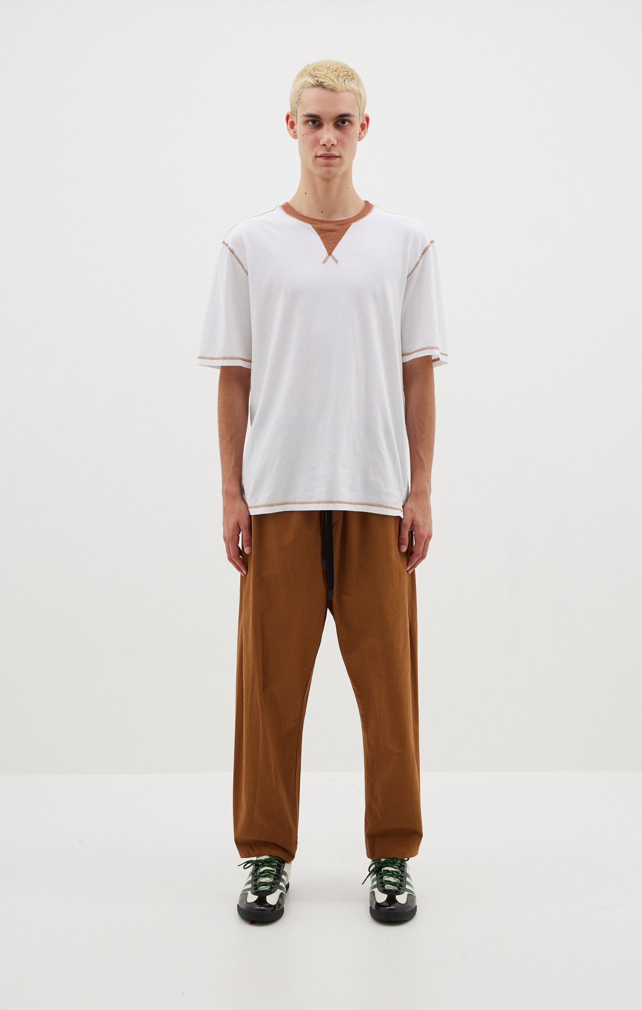 crushed cotton pull on pant mens