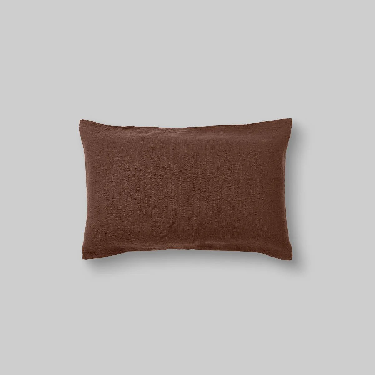 Hemp, Linen & Cotton Pillowslip Set in Walnut