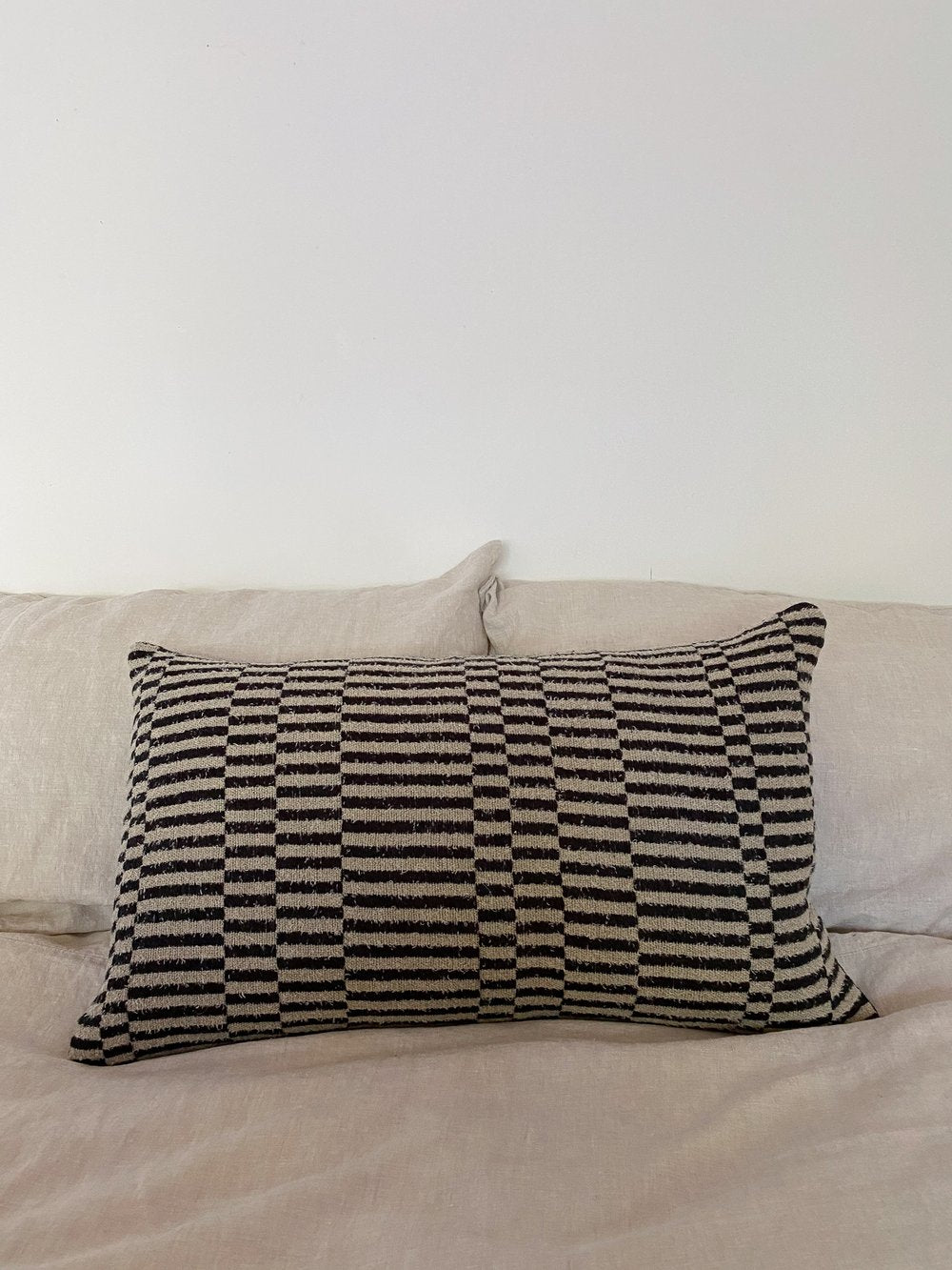 Charcoal Stripe Cushion